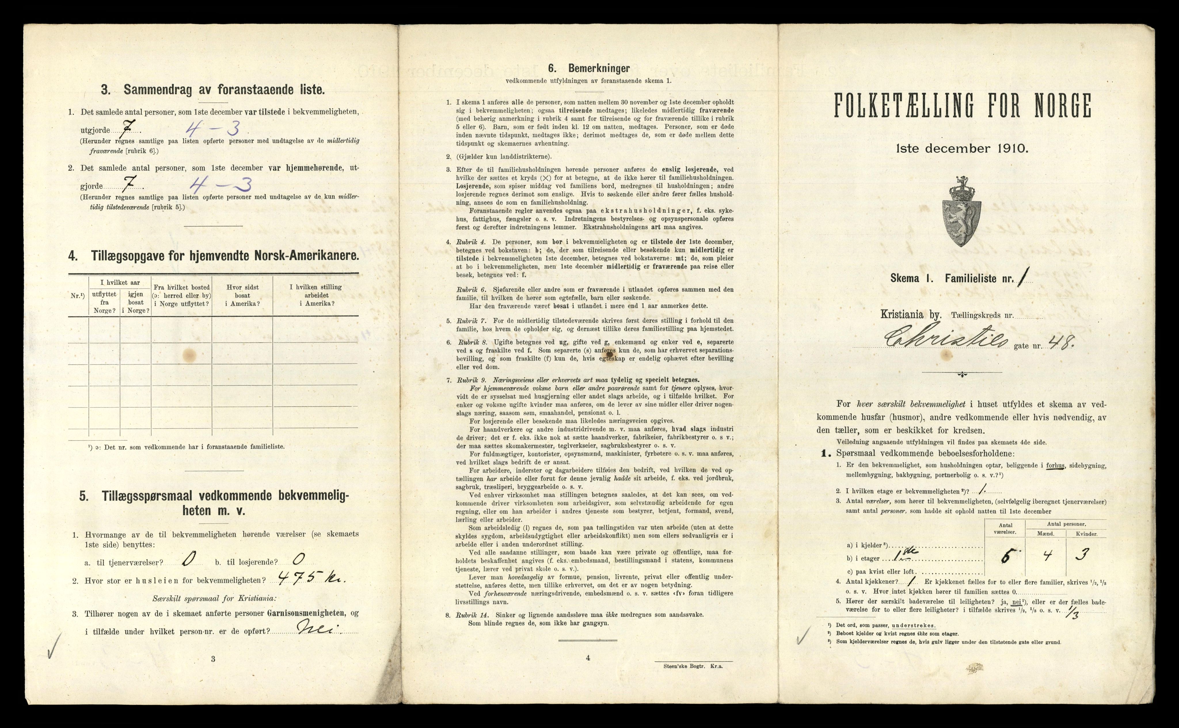 RA, 1910 census for Kristiania, 1910, p. 13243