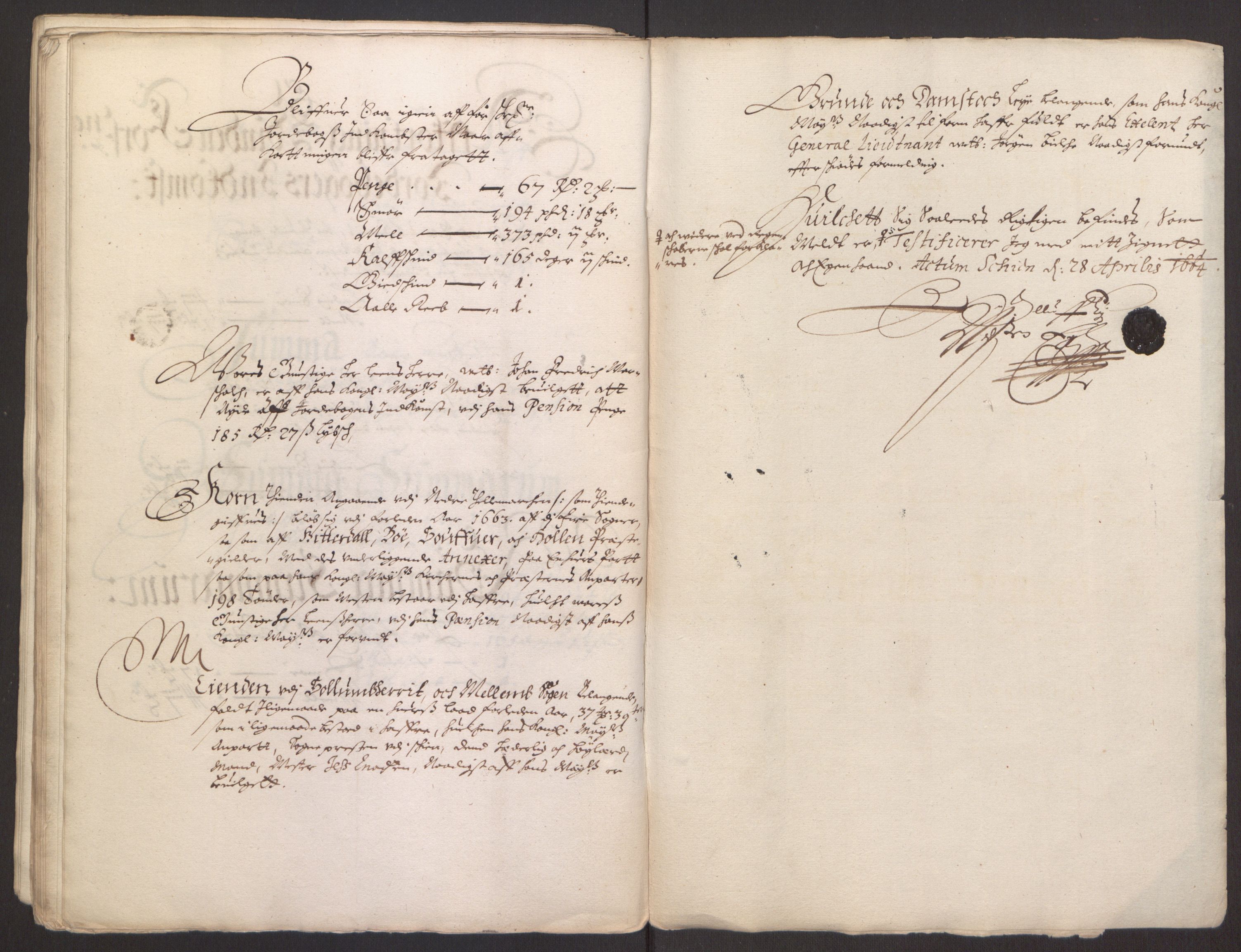 Rentekammeret inntil 1814, Reviderte regnskaper, Fogderegnskap, RA/EA-4092/R35/L2055: Fogderegnskap Øvre og Nedre Telemark, 1664, p. 343