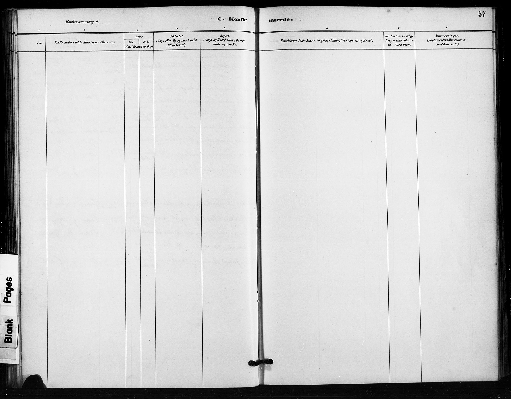 Håland sokneprestkontor, AV/SAST-A-101802/001/30BA/L0011: Parish register (official) no. A 10, 1883-1900, p. 57