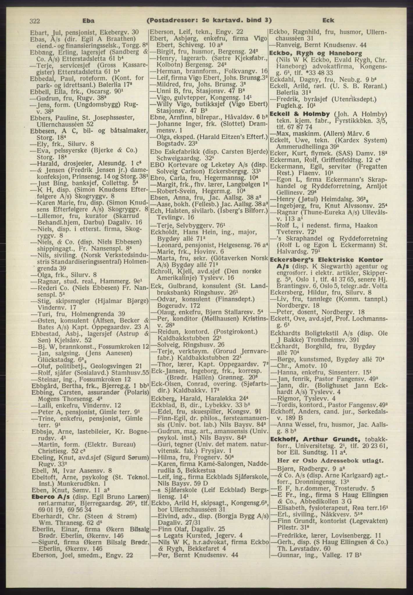 Kristiania/Oslo adressebok, PUBL/-, 1970-1971, p. 322
