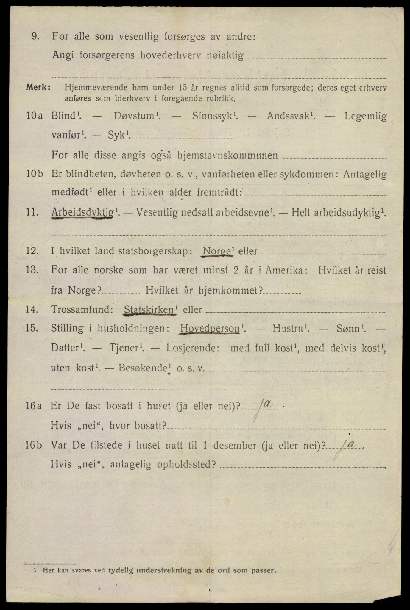 SAKO, 1920 census for Langesund, 1920, p. 3686