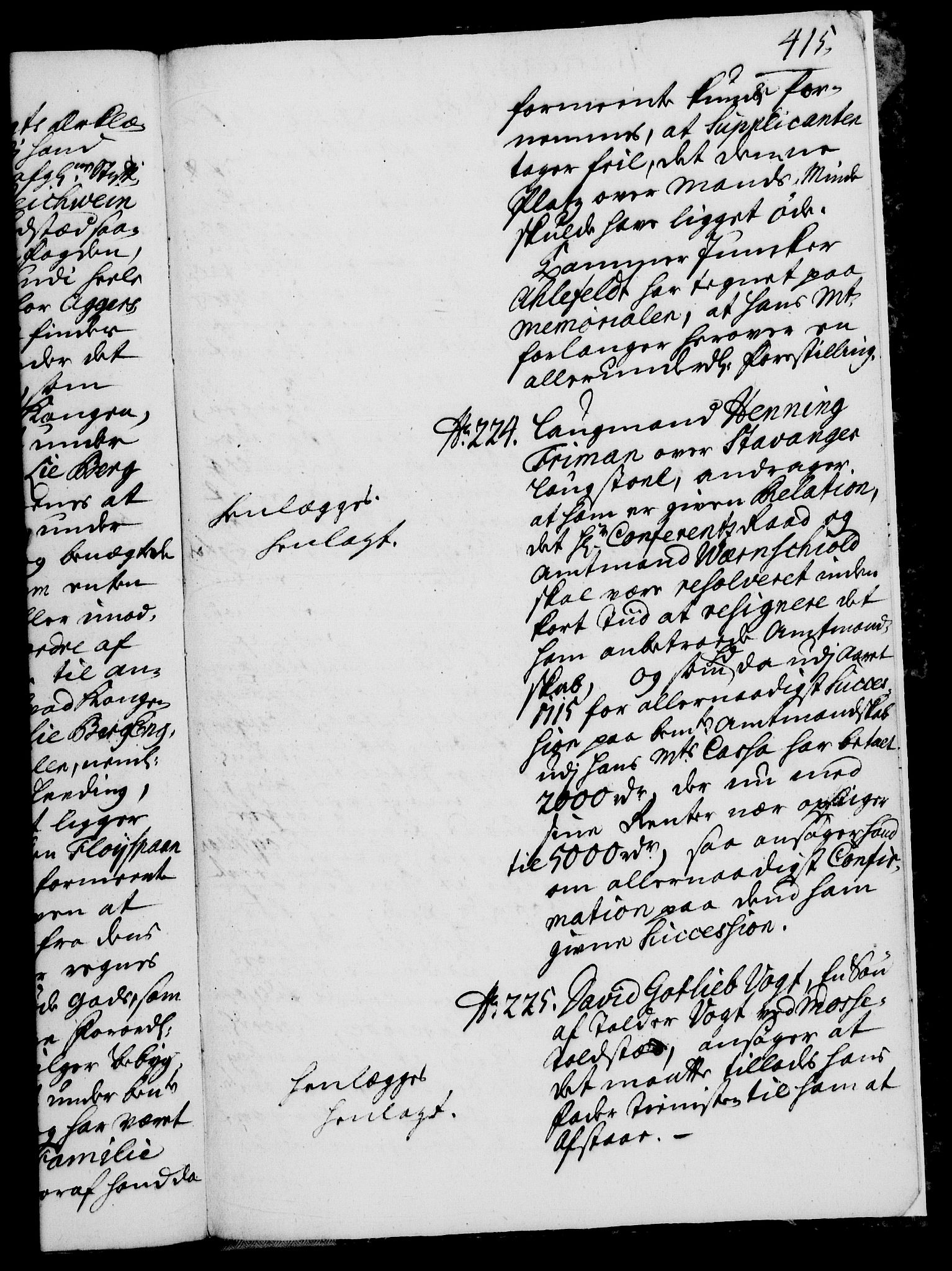 Rentekammeret, Kammerkanselliet, RA/EA-3111/G/Gh/Gha/L0018: Norsk ekstraktmemorialprotokoll (merket RK 53.63), 1735-1736, p. 415