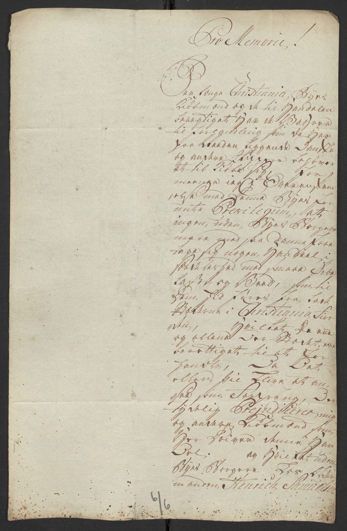 Oslo politidistrikt, AV/SAO-A-10085/D/Da/L0003: Innkomne brev, pro memoria m.v., 1781, p. 255