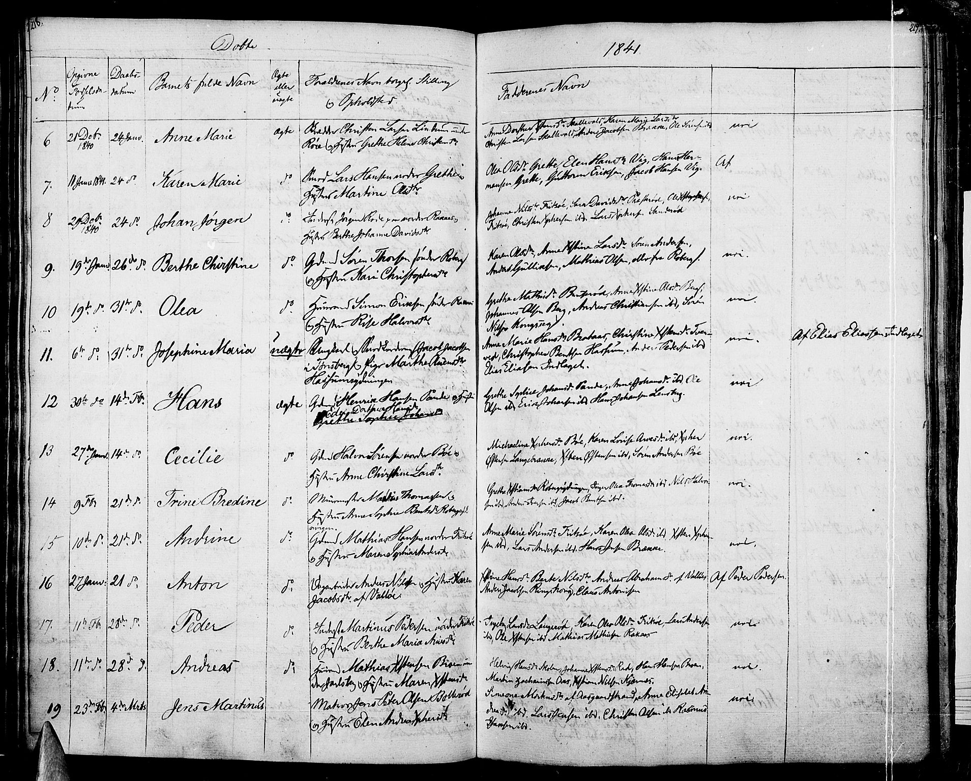 Sem kirkebøker, AV/SAKO-A-5/F/Fa/L0005: Parish register (official) no. I 5, 1825-1842, p. 218-219