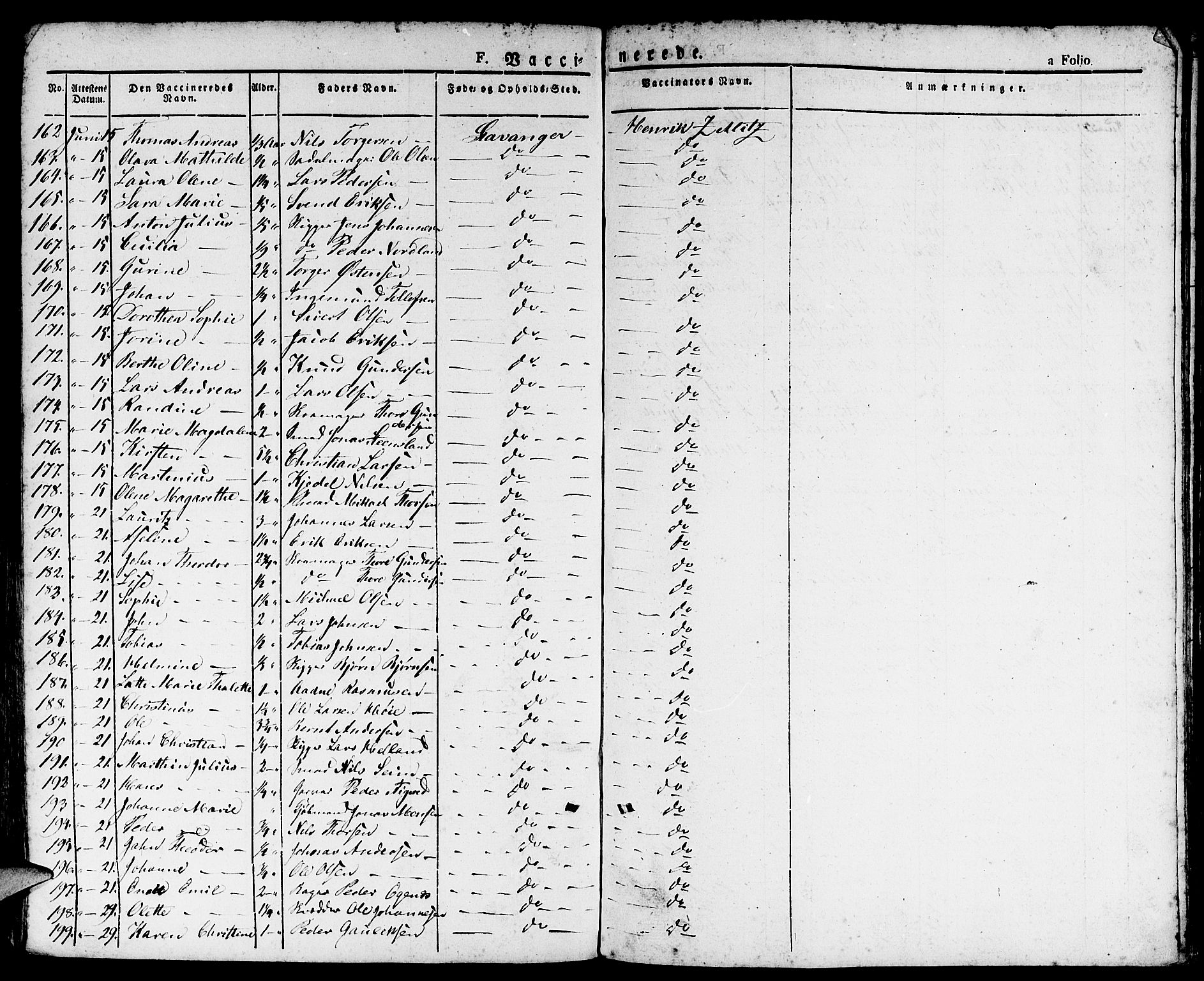 Domkirken sokneprestkontor, AV/SAST-A-101812/001/30/30BA/L0011: Parish register (official) no. A 11, 1832-1856
