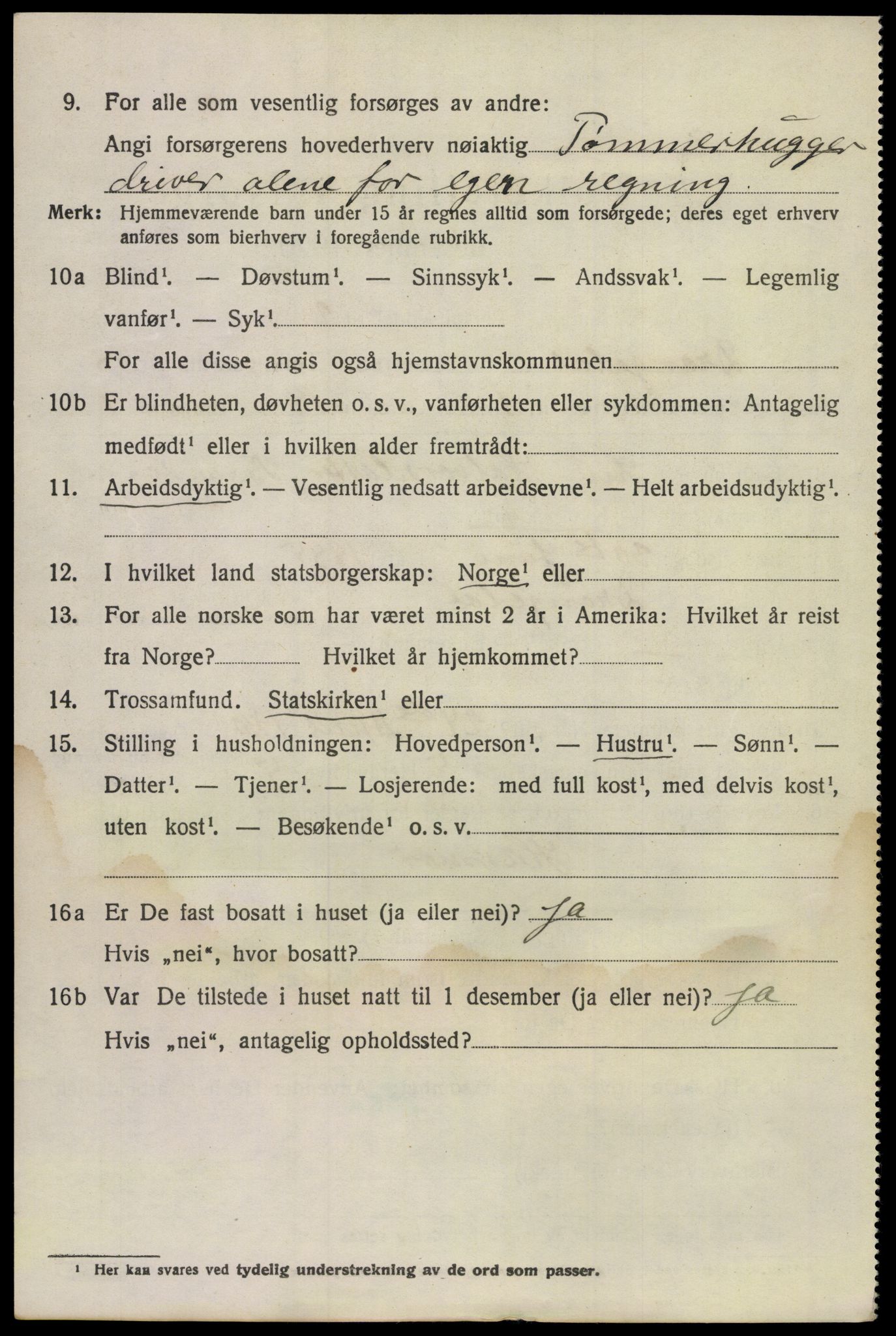 SAKO, 1920 census for Drangedal, 1920, p. 7800