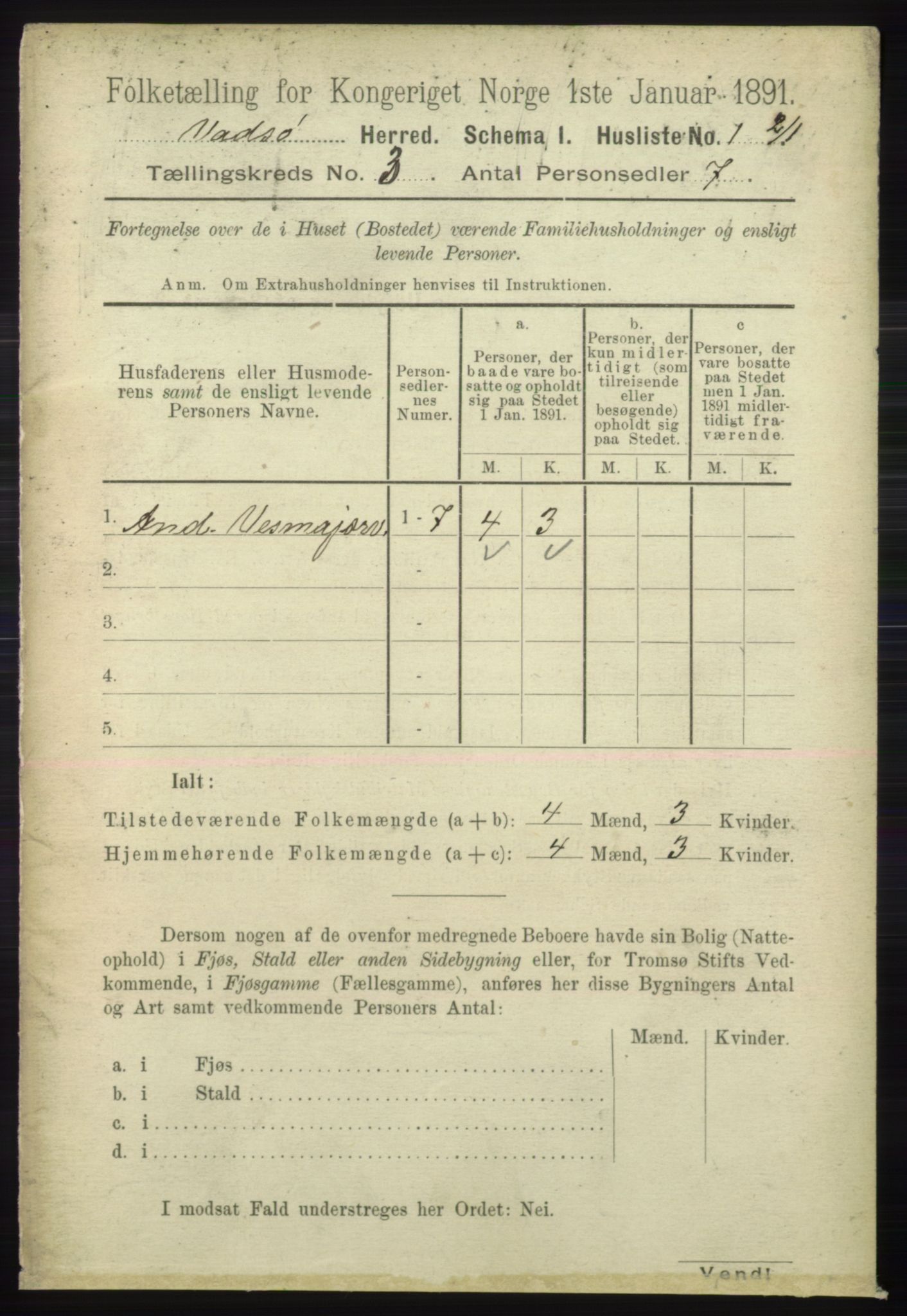 RA, 1891 census for 2029 Vadsø, 1891, p. 770