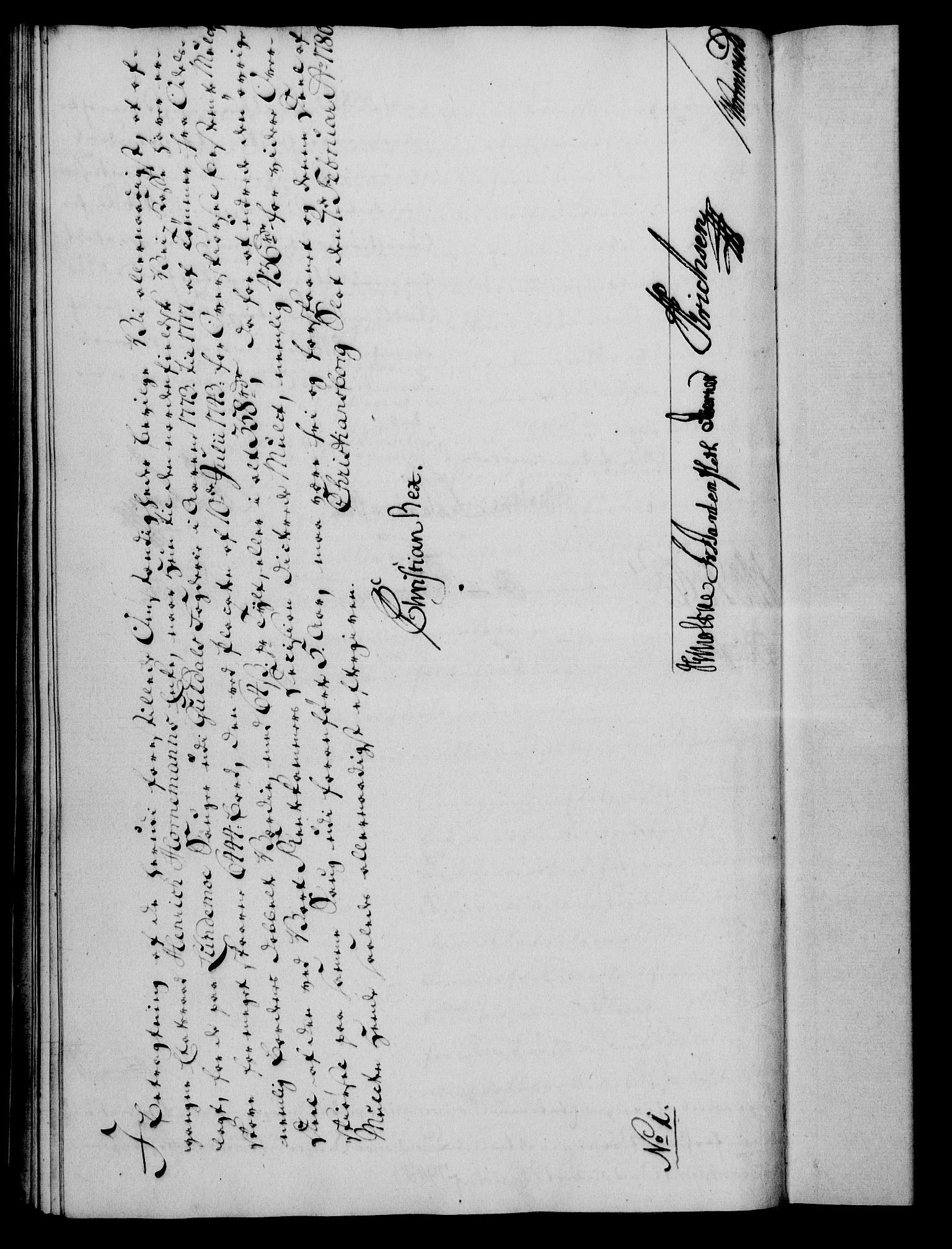 Rentekammeret, Kammerkanselliet, RA/EA-3111/G/Gf/Gfa/L0062: Norsk relasjons- og resolusjonsprotokoll (merket RK 52.62), 1780, p. 97