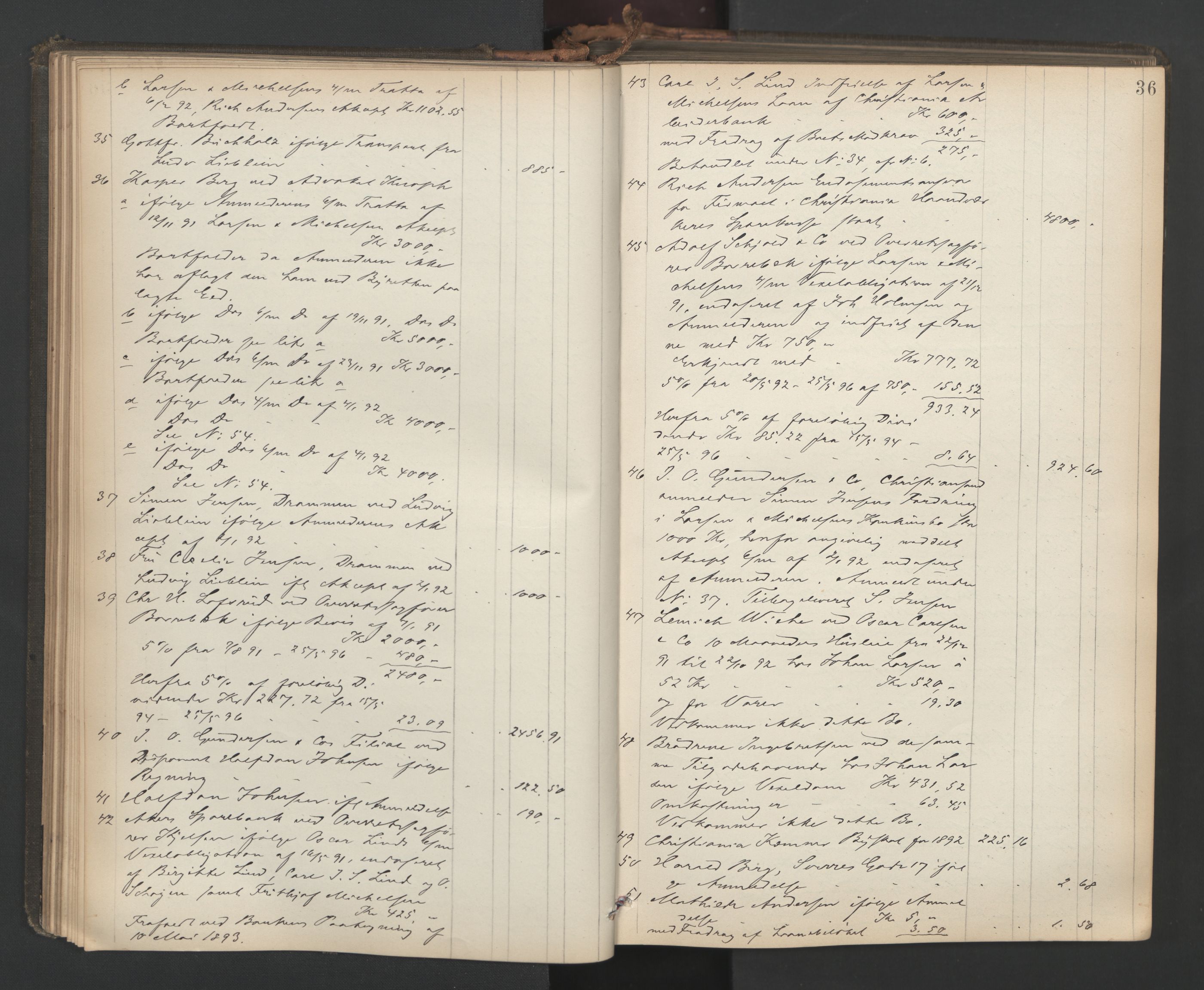 Oslo skifterett, AV/SAO-A-10383/H/Hd/Hda/L0017: Skifteutlodningsprotokoll, 1896-1897, p. 35b-36a
