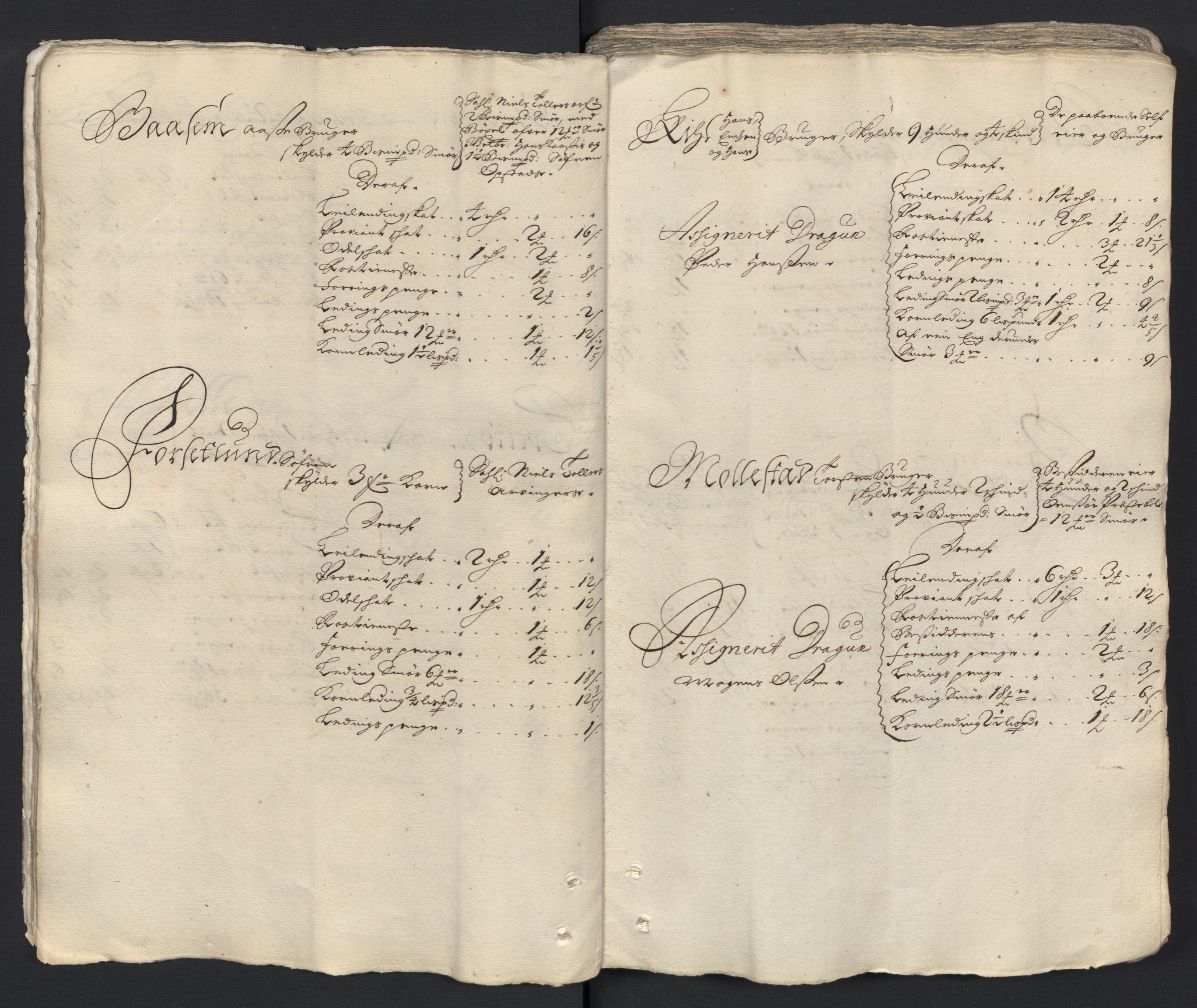 Rentekammeret inntil 1814, Reviderte regnskaper, Fogderegnskap, AV/RA-EA-4092/R04/L0129: Fogderegnskap Moss, Onsøy, Tune, Veme og Åbygge, 1700, p. 34