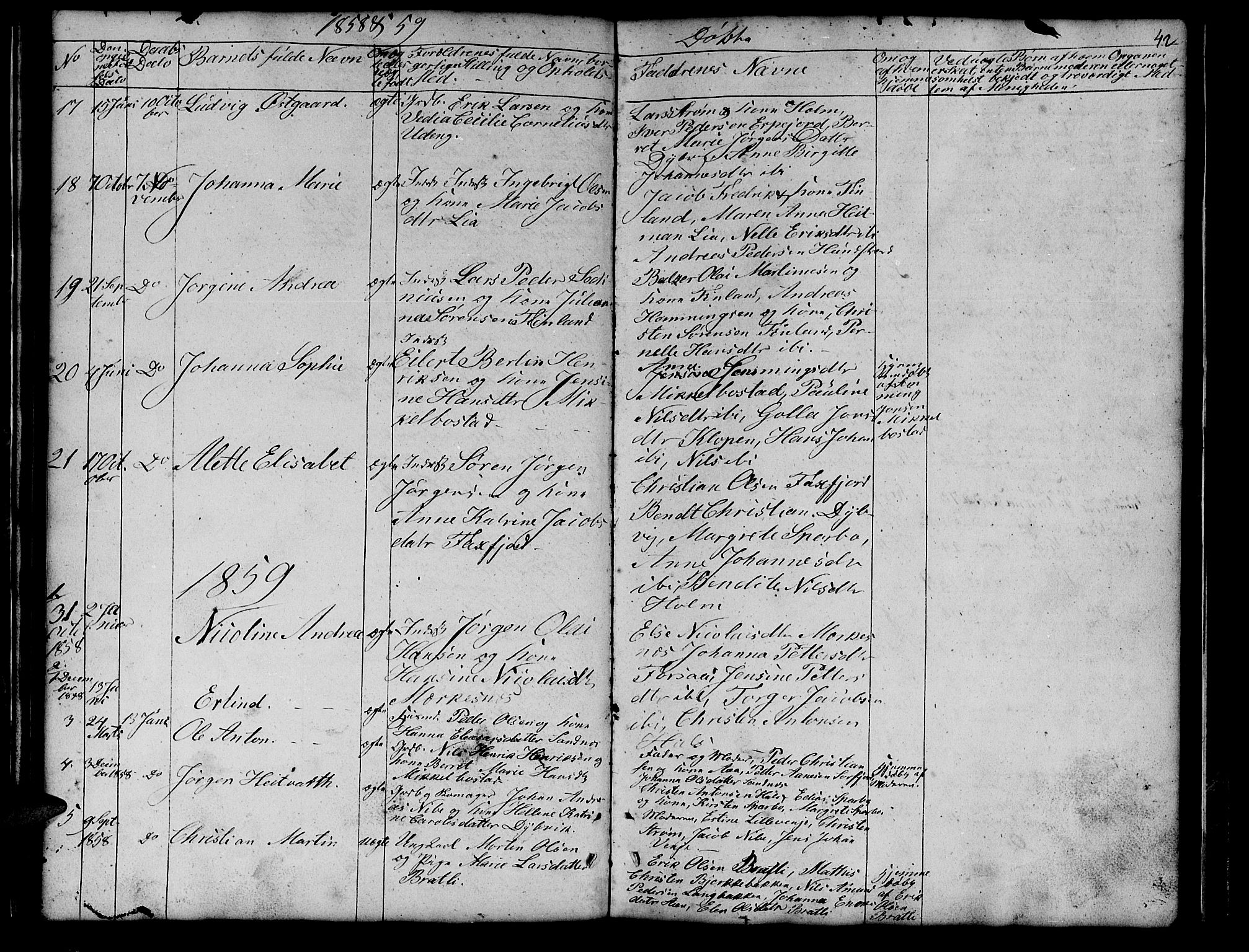 Tranøy sokneprestkontor, SATØ/S-1313/I/Ia/Iab/L0011klokker: Parish register (copy) no. 11, 1845-1859, p. 42