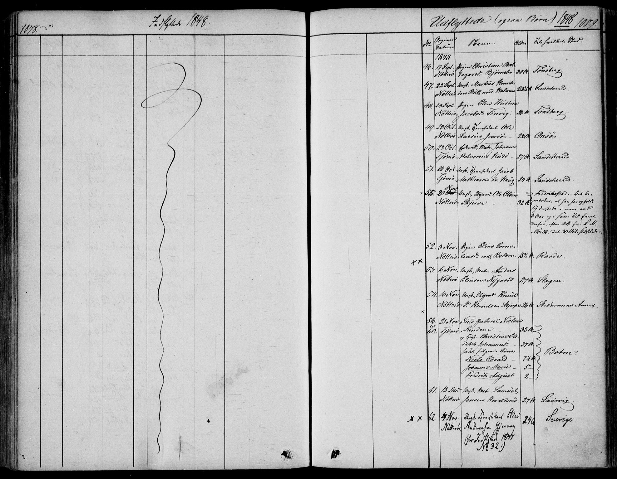 Nøtterøy kirkebøker, AV/SAKO-A-354/F/Fa/L0005: Parish register (official) no. I 5, 1839-1852, p. 1078-1079