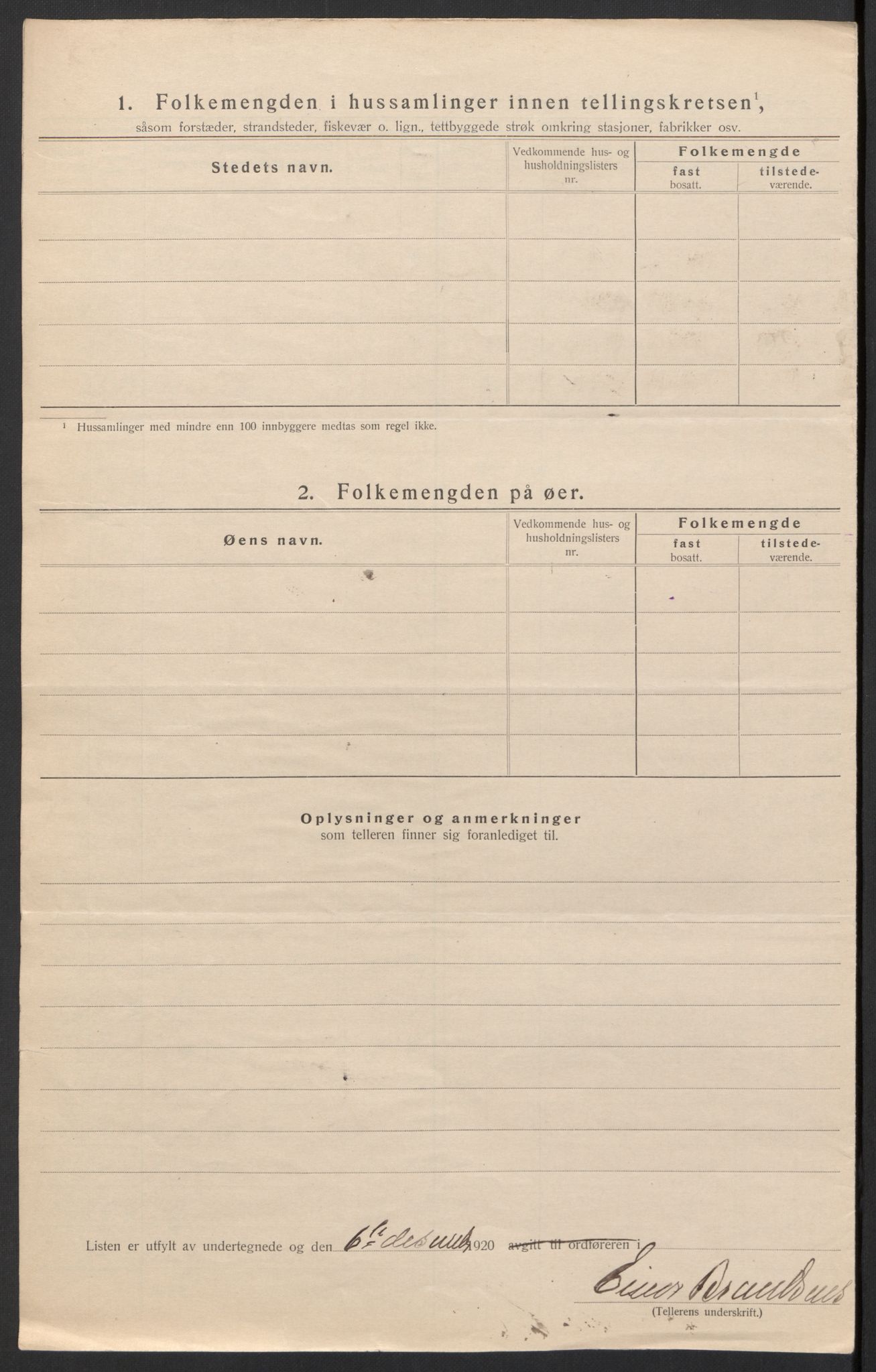 SAH, 1920 census for Folldal, 1920, p. 14
