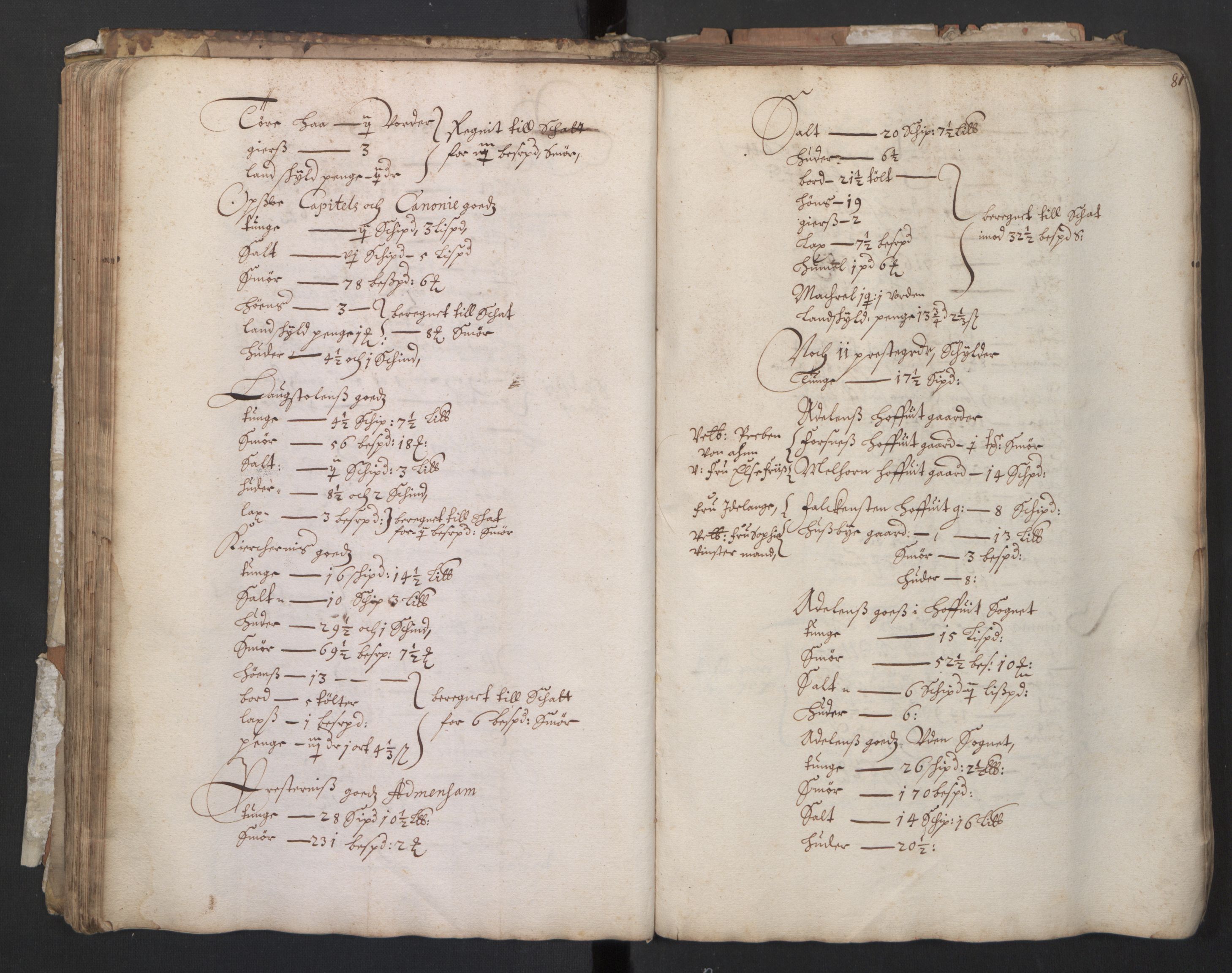 Rentekammeret inntil 1814, Realistisk ordnet avdeling, AV/RA-EA-4070/L/L0031/0002: Landkommisjonens ekstrakter: / Likelydende protokoll (kopi eller konsept?) merket Nr. 1. 1682., 1682, p. 80b-81a