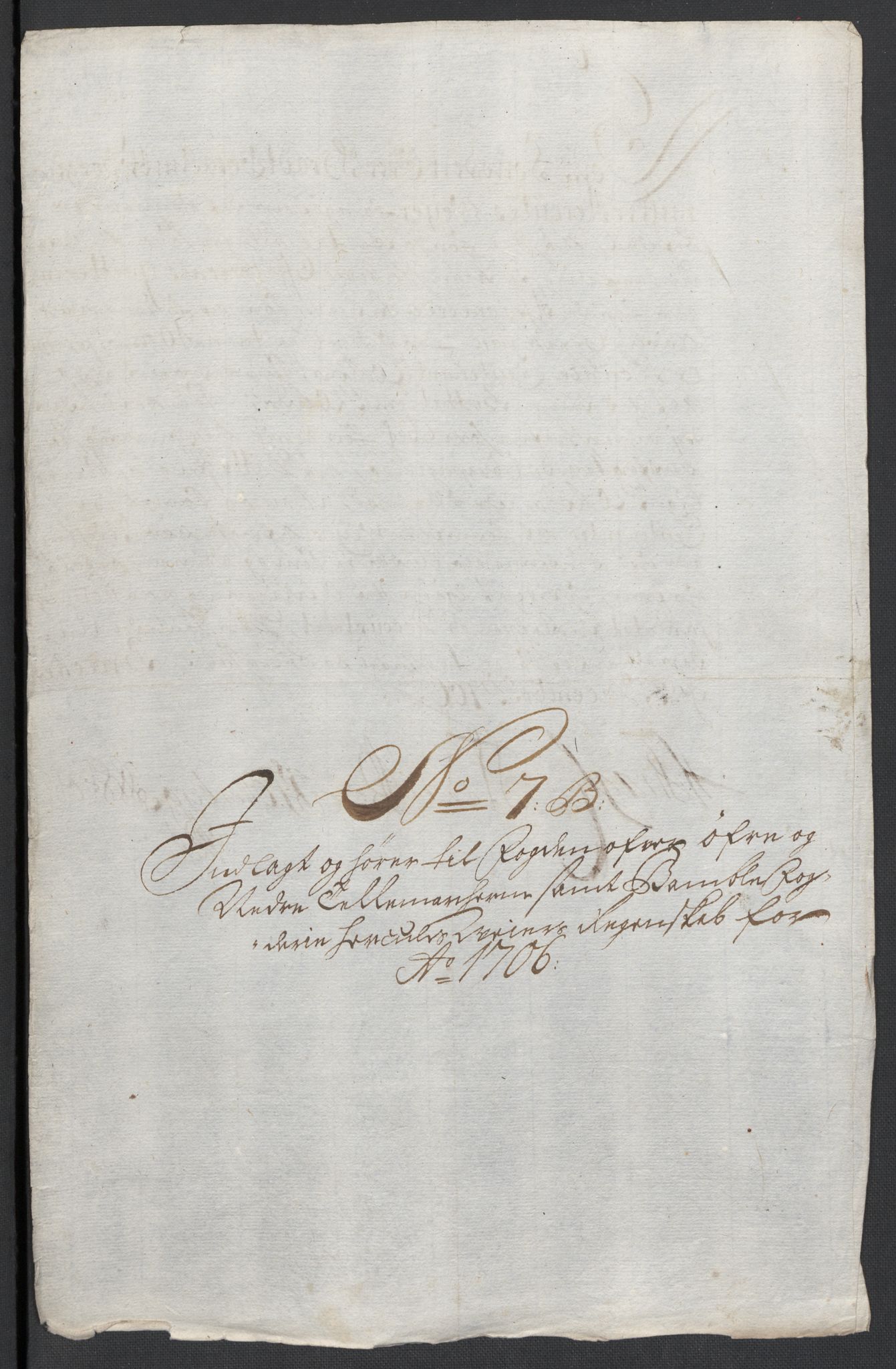 Rentekammeret inntil 1814, Reviderte regnskaper, Fogderegnskap, RA/EA-4092/R36/L2116: Fogderegnskap Øvre og Nedre Telemark og Bamble, 1706-1707, p. 86
