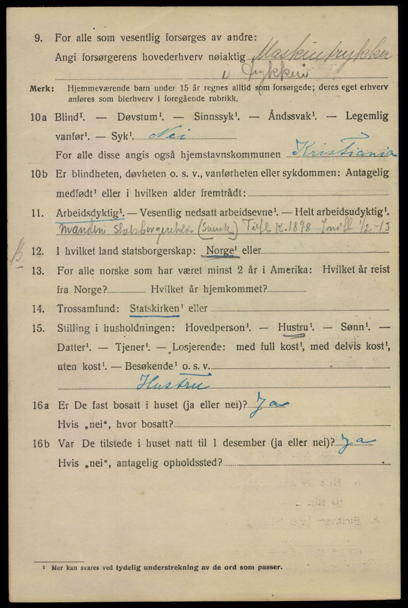 SAO, 1920 census for Kristiania, 1920, p. 392162