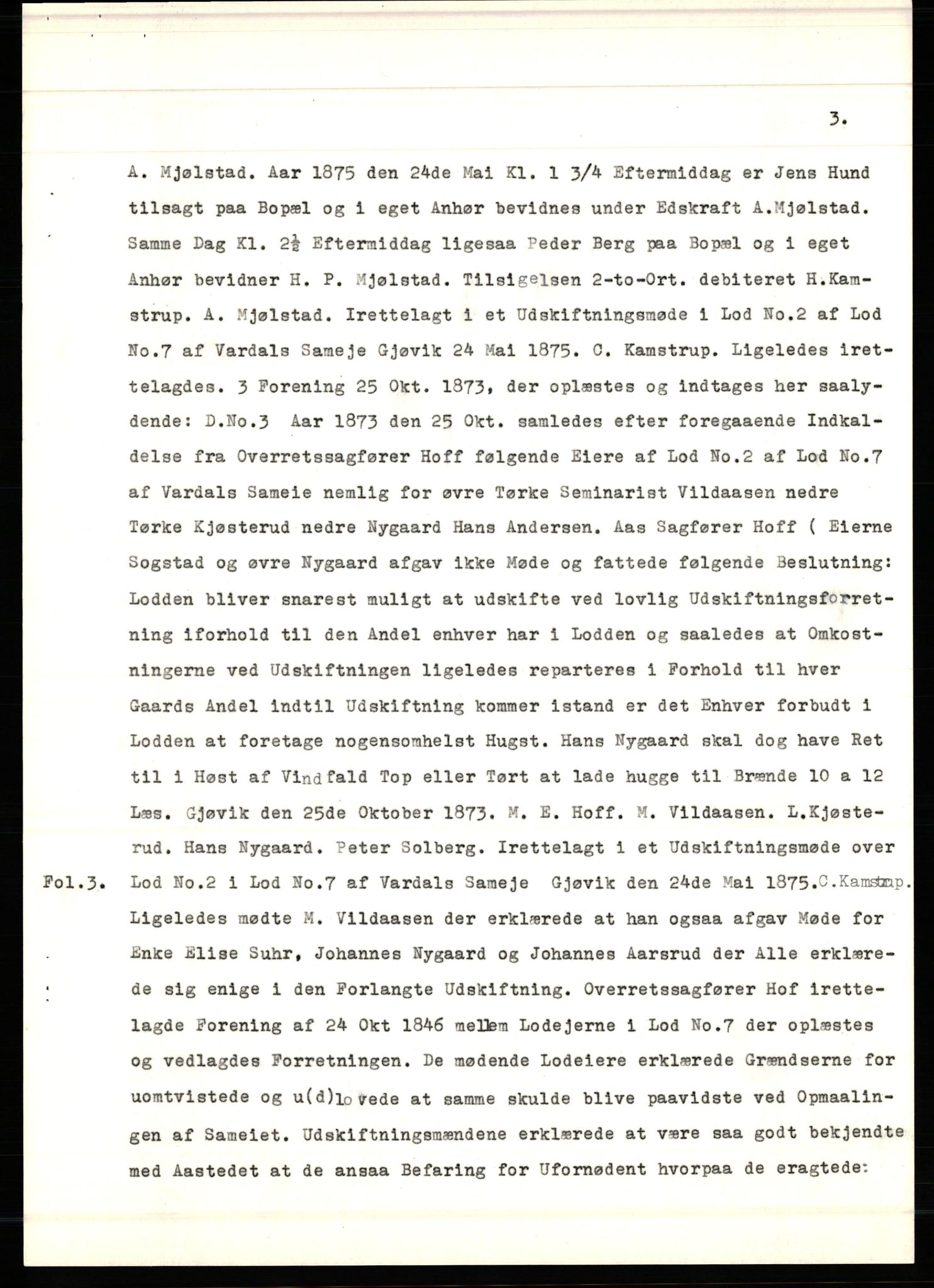 Avskriftssamlingen ved Statsarkivet i Hamar, AV/SAH-AVSKRIFT-001/H/Hf/Hfa/Hfaa/L0013: Pantebok 13=M for Toten, Vardal og Biri, 1877-1883