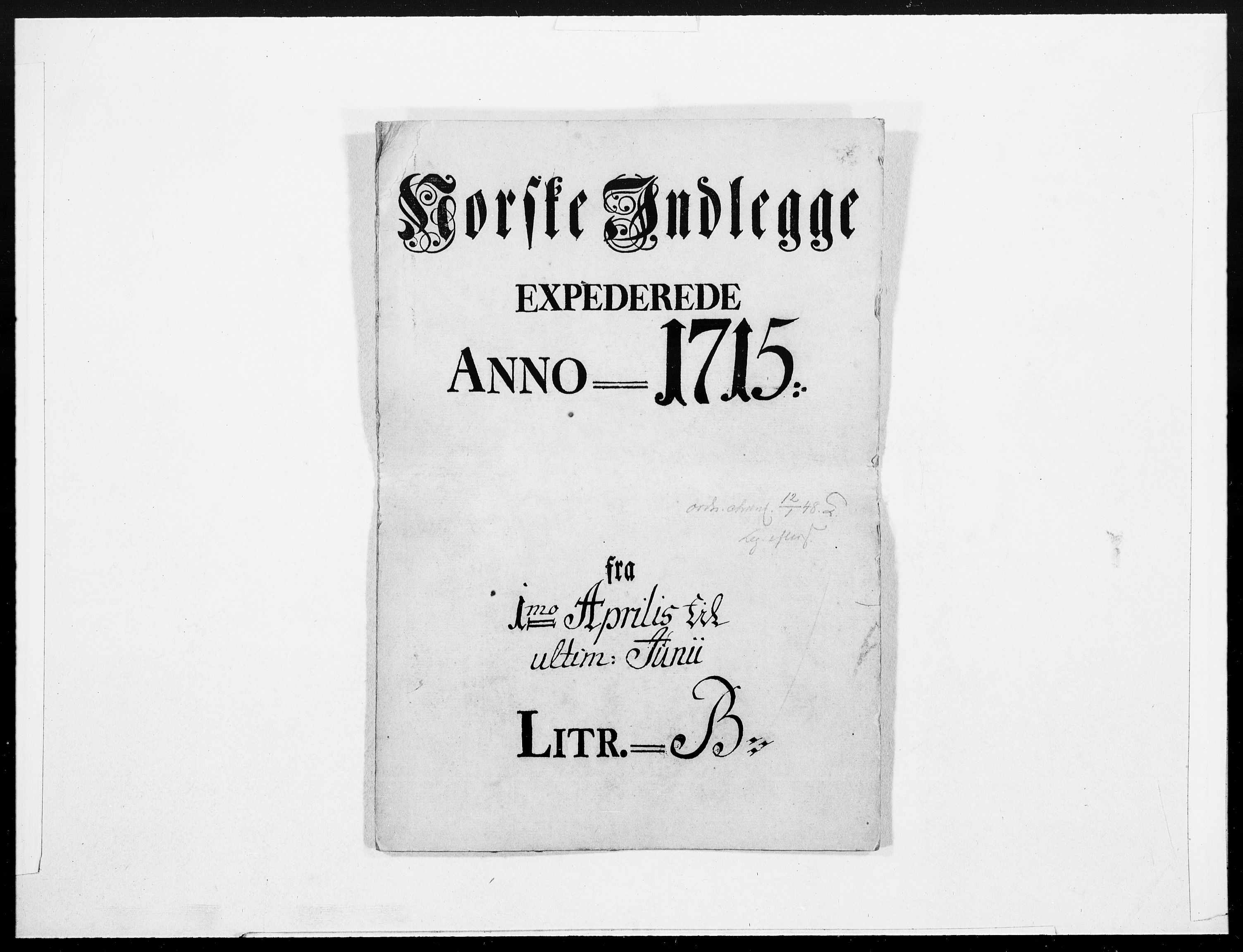 Danske Kanselli 1572-1799, AV/RA-EA-3023/F/Fc/Fcc/Fcca/L0076: Norske innlegg 1572-1799, 1715, p. 212