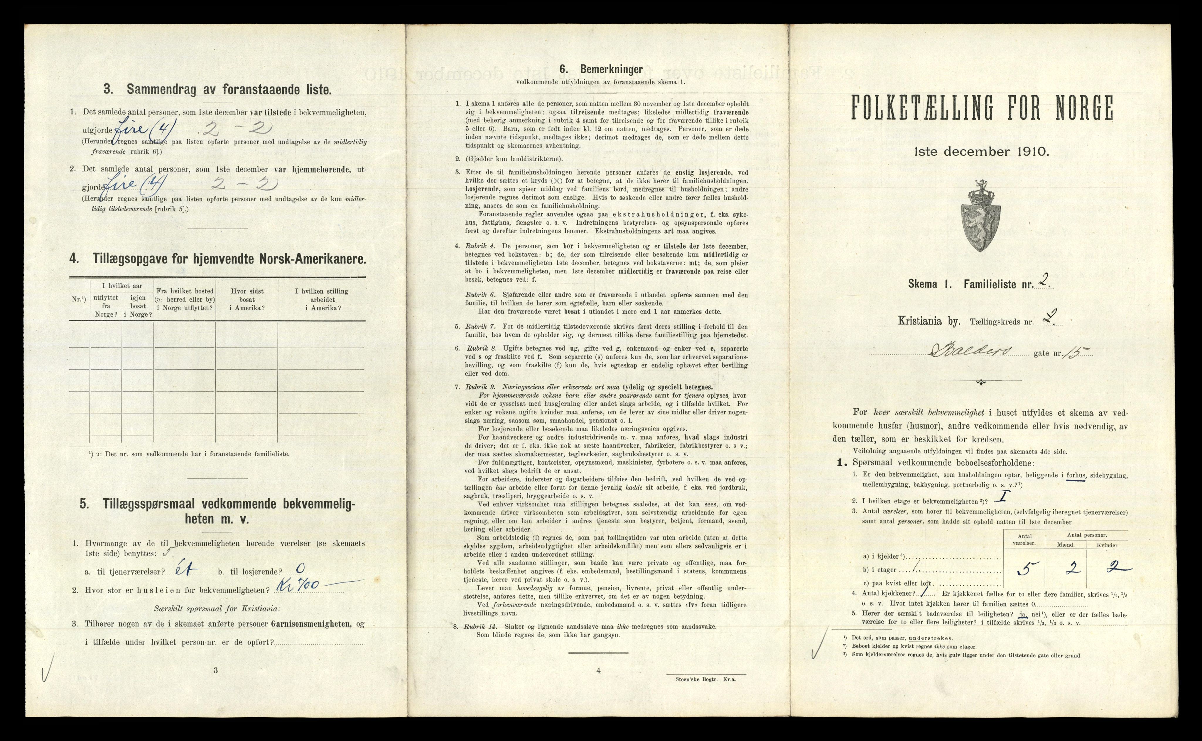 RA, 1910 census for Kristiania, 1910, p. 4465