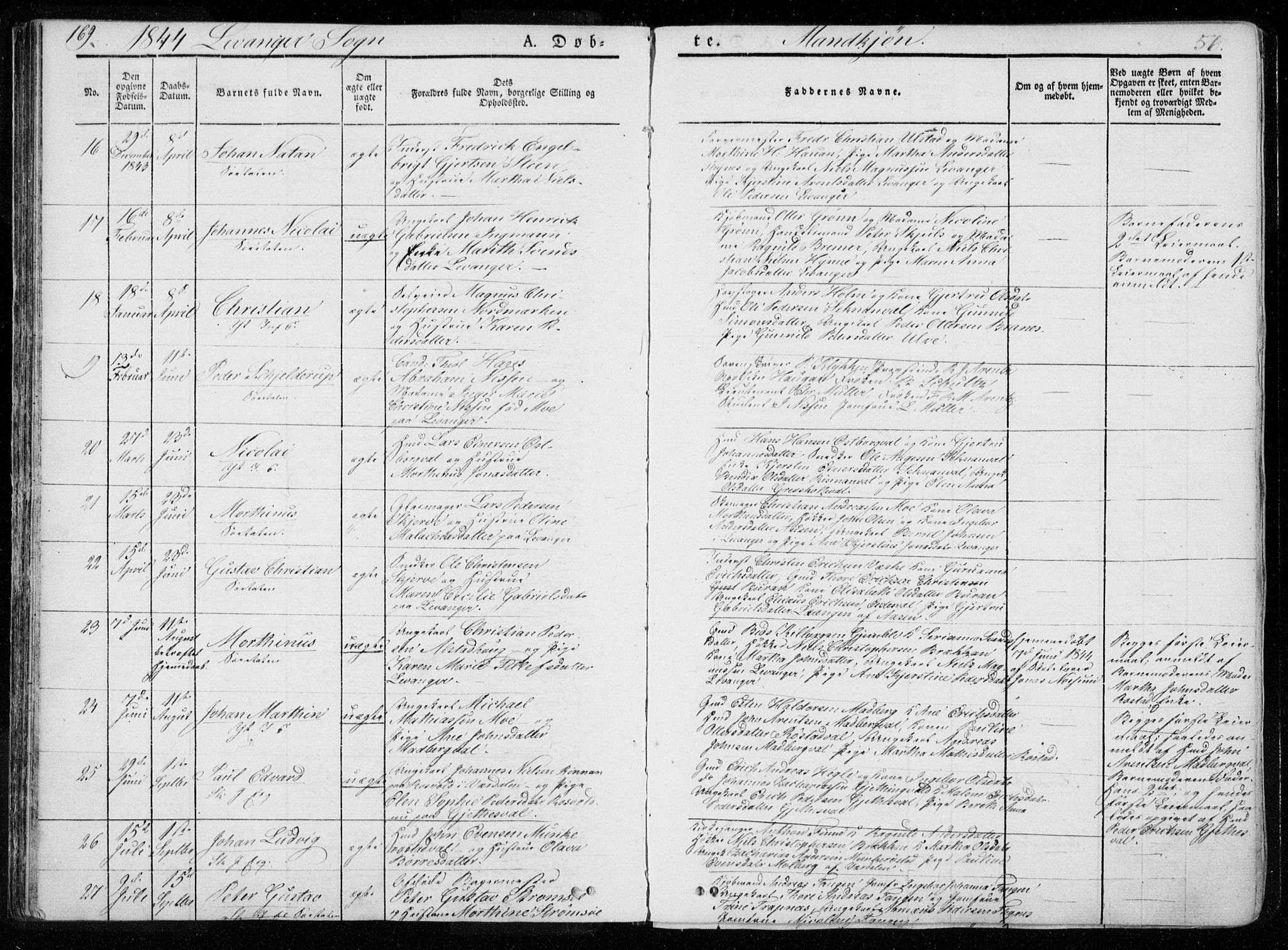 Ministerialprotokoller, klokkerbøker og fødselsregistre - Nord-Trøndelag, SAT/A-1458/720/L0183: Parish register (official) no. 720A01, 1836-1855, p. 56