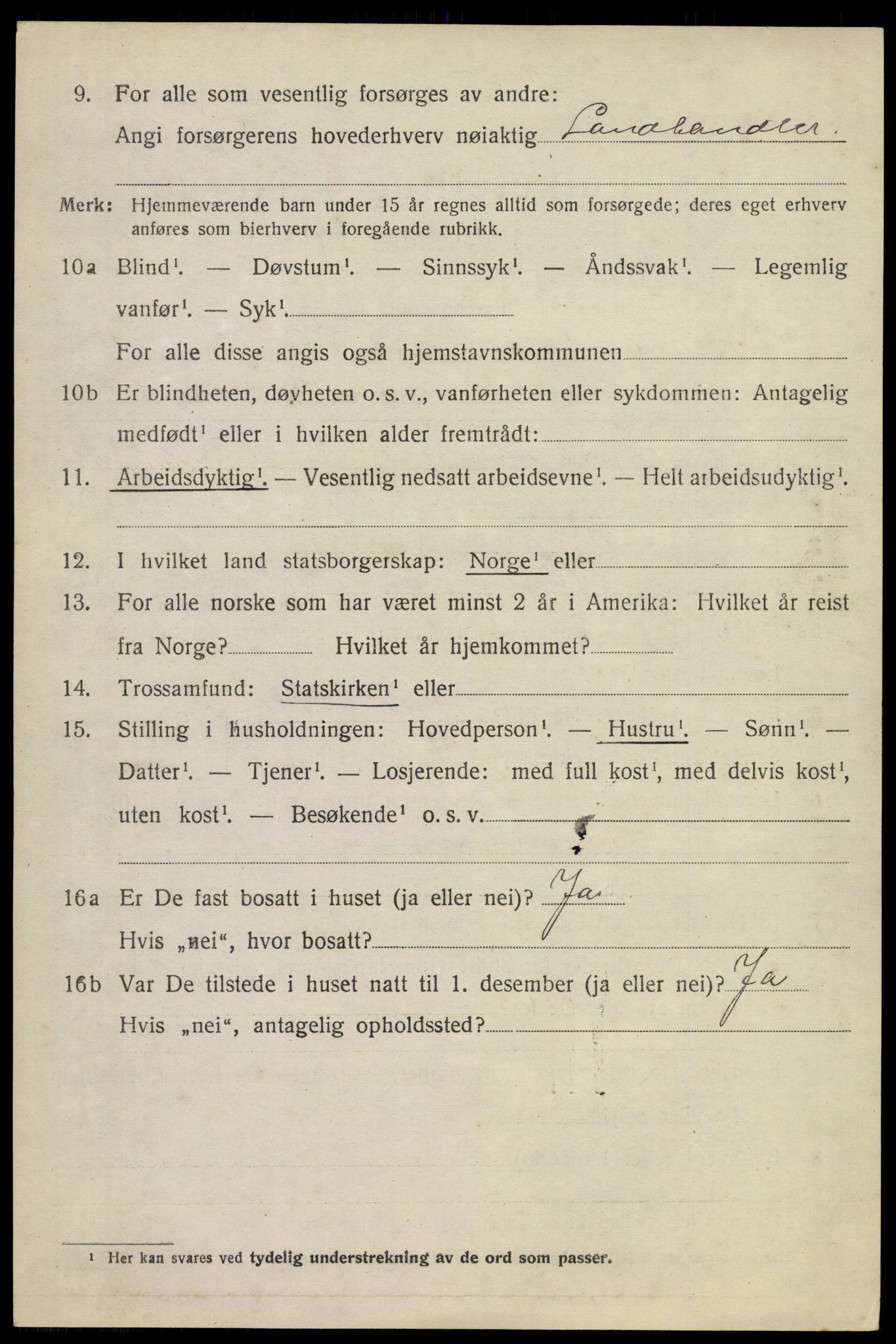 SAKO, 1920 census for Øvre Sandsvær, 1920, p. 2551