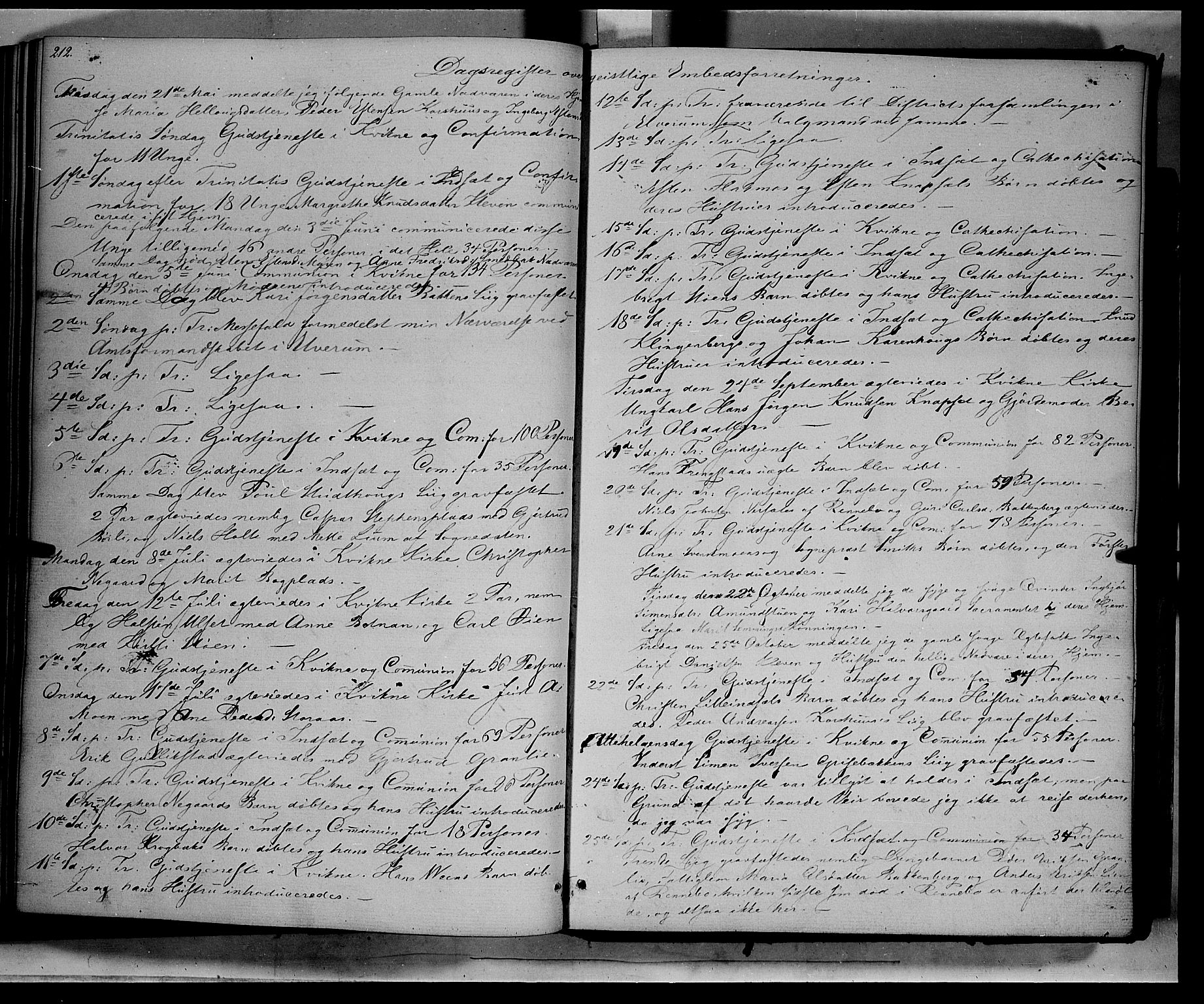 Kvikne prestekontor, AV/SAH-PREST-064/H/Ha/Haa/L0005: Parish register (official) no. 5, 1841-1862, p. 212