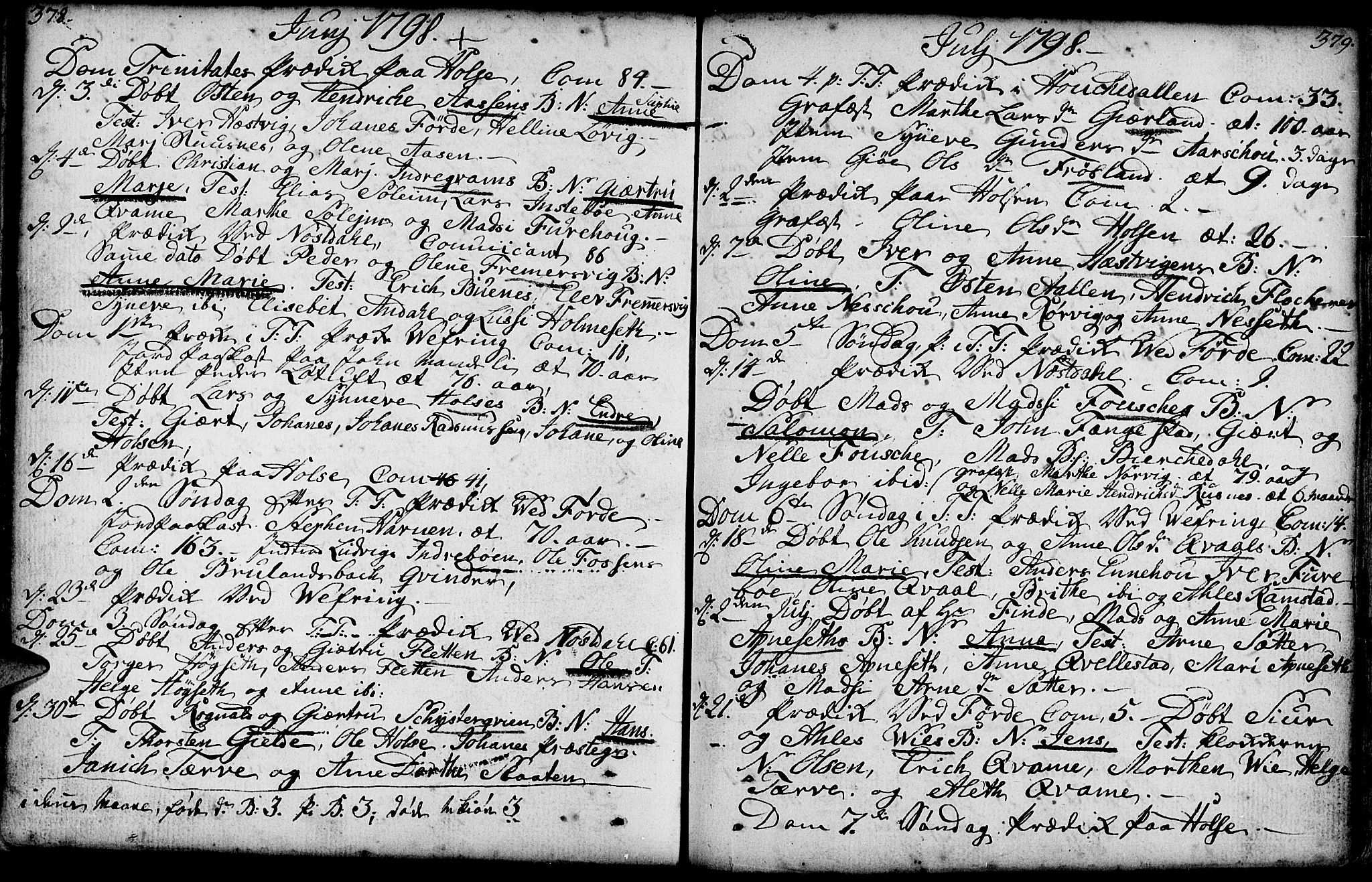 Førde sokneprestembete, AV/SAB-A-79901/H/Haa/Haaa/L0004: Parish register (official) no. A 4, 1781-1803, p. 378-379