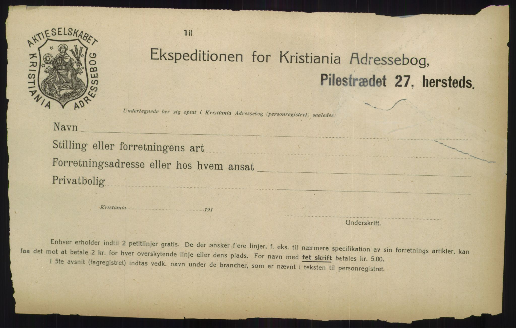 Kristiania/Oslo adressebok, PUBL/-, 1918, p. 6