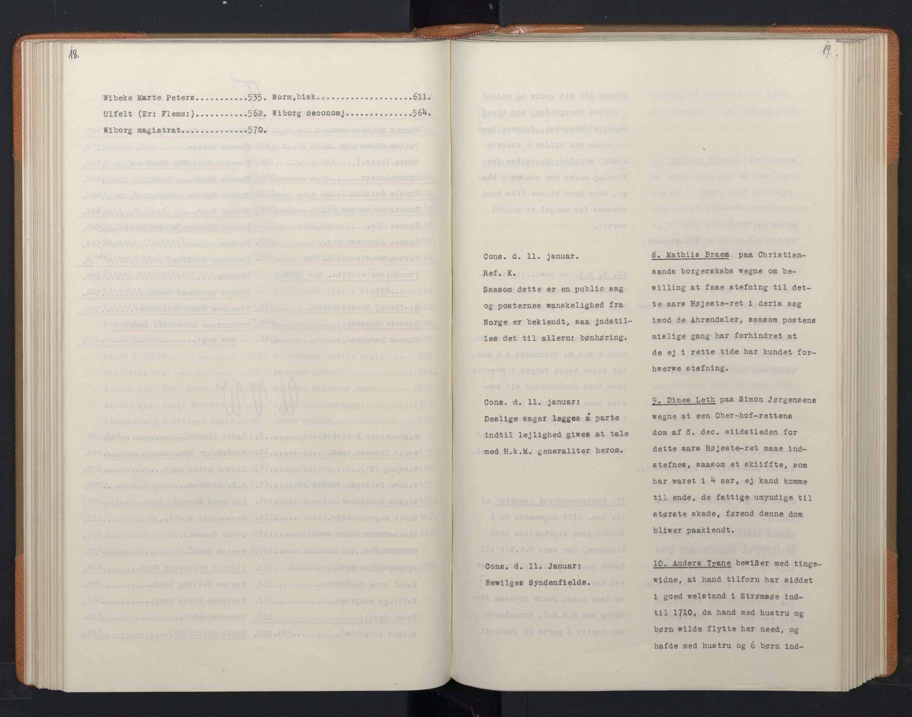 Avskriftsamlingen, RA/EA-4022/F/Fa/L0082: Supplikker, 1718-1719, p. 120