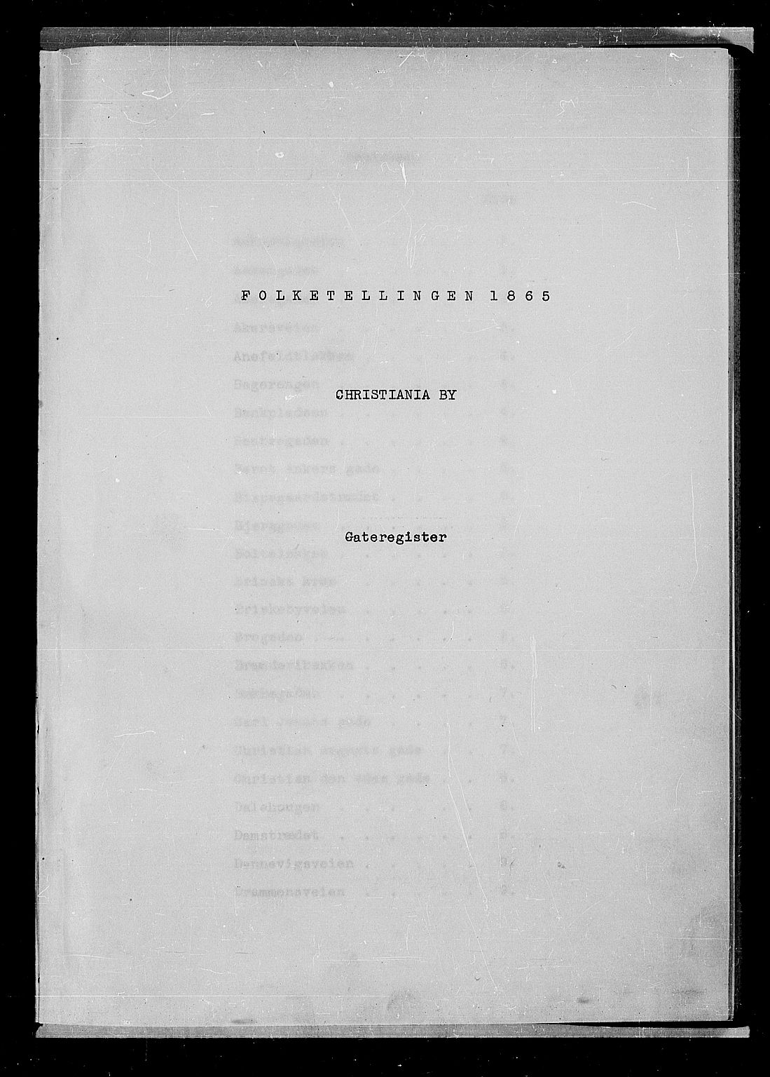 RA, 1865 census for Kristiania, 1865, p. 3