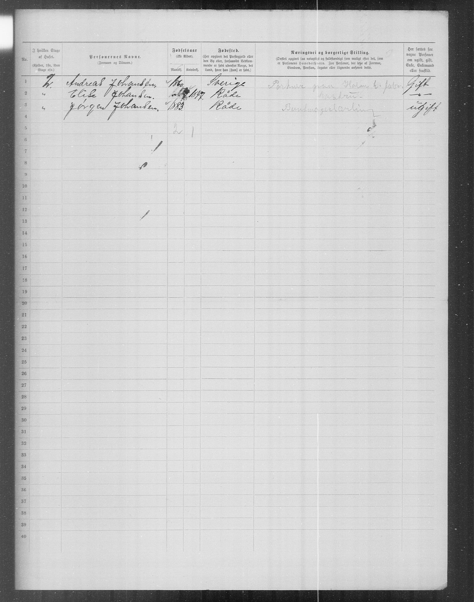 OBA, Municipal Census 1899 for Kristiania, 1899, p. 16340