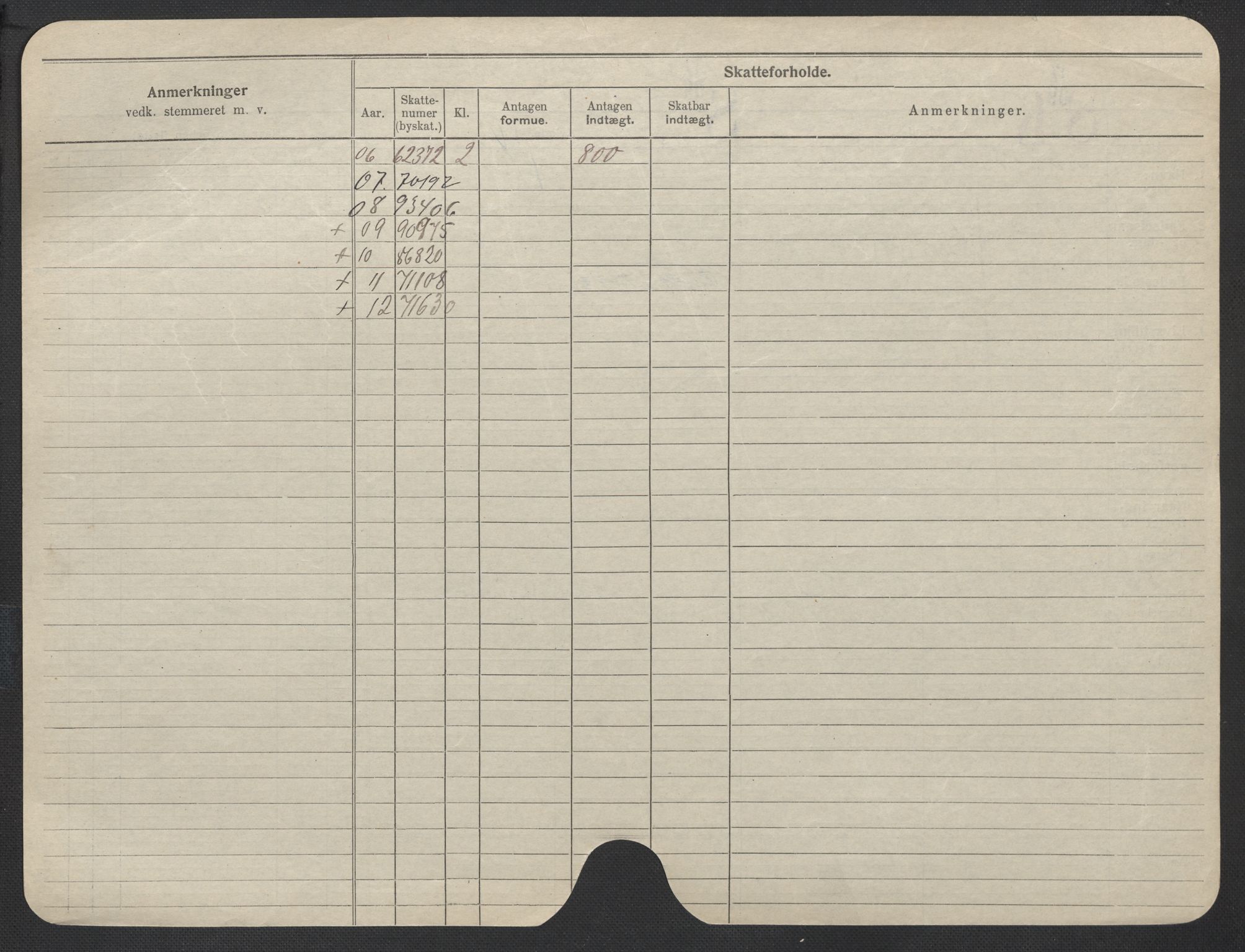 Oslo folkeregister, Registerkort, SAO/A-11715/F/Fa/Fac/L0018: Kvinner, 1906-1914, p. 725b