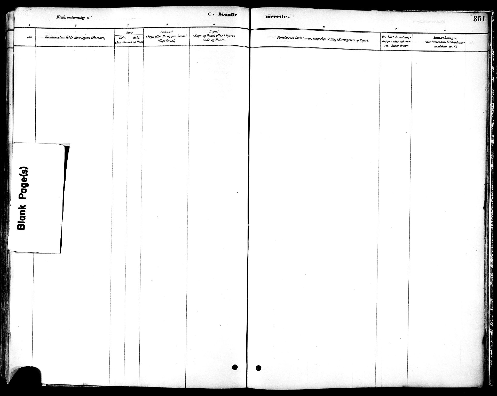 Ministerialprotokoller, klokkerbøker og fødselsregistre - Sør-Trøndelag, SAT/A-1456/601/L0057: Parish register (official) no. 601A25, 1877-1891, p. 351