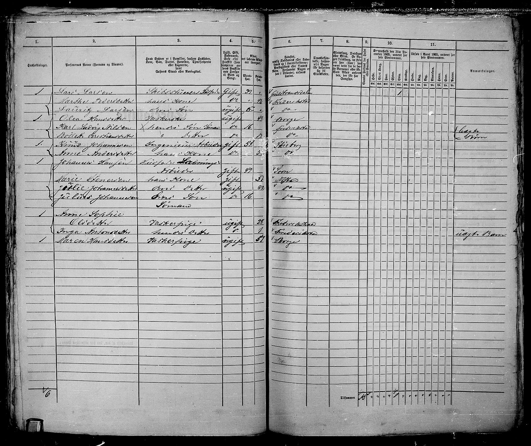 RA, 1865 census for Fredrikstad/Fredrikstad, 1865, p. 180