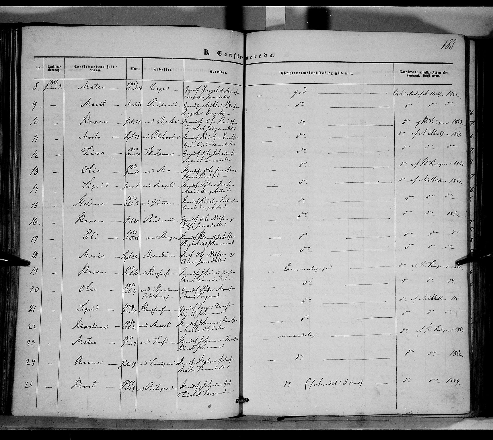 Øyer prestekontor, SAH/PREST-084/H/Ha/Haa/L0006: Parish register (official) no. 6, 1858-1874, p. 183