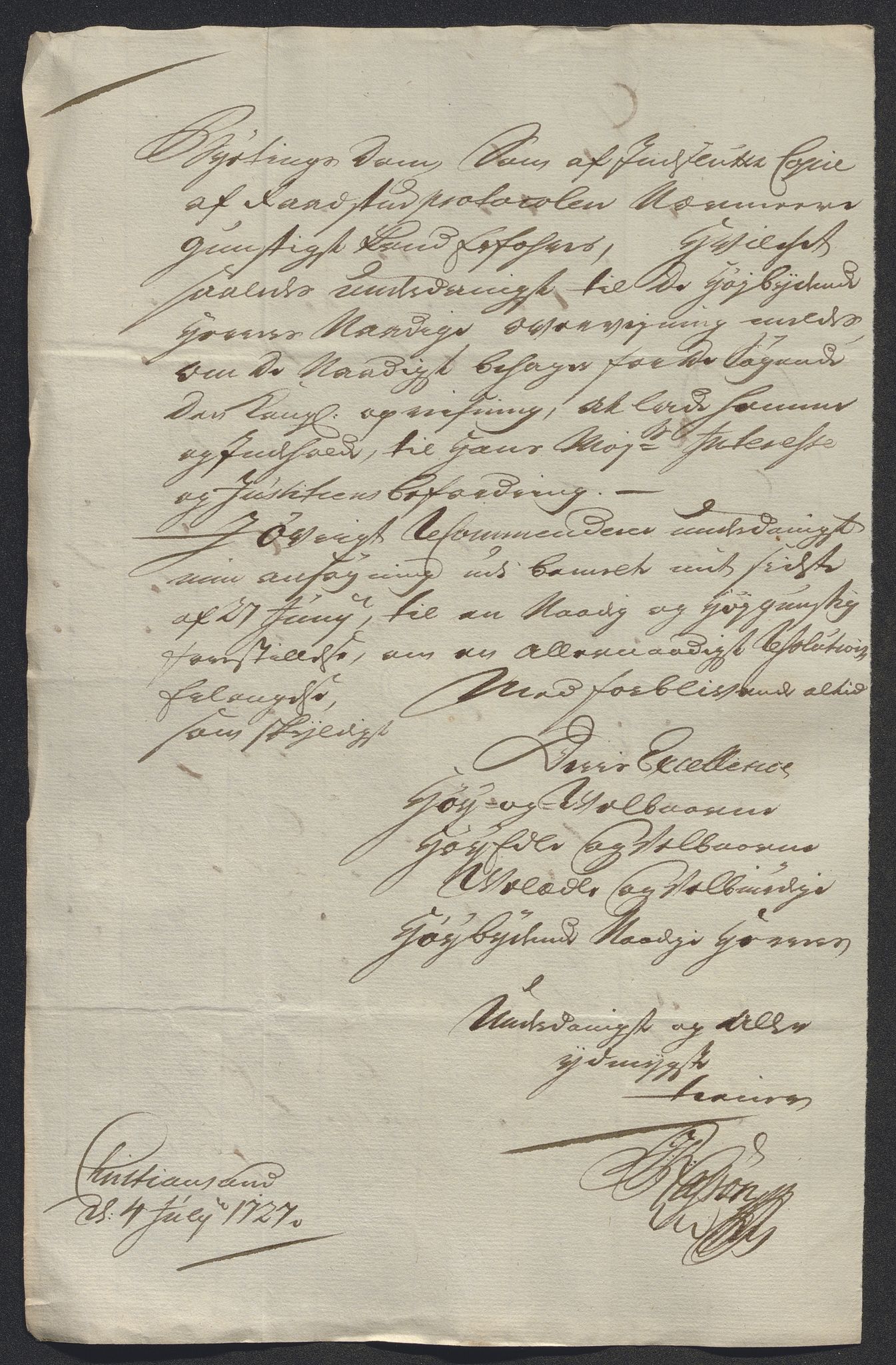 Rentekammeret inntil 1814, Reviderte regnskaper, Byregnskaper, AV/RA-EA-4066/R/Rm/L0286: [M19] Sikt og sakefall, 1719-1727, p. 523