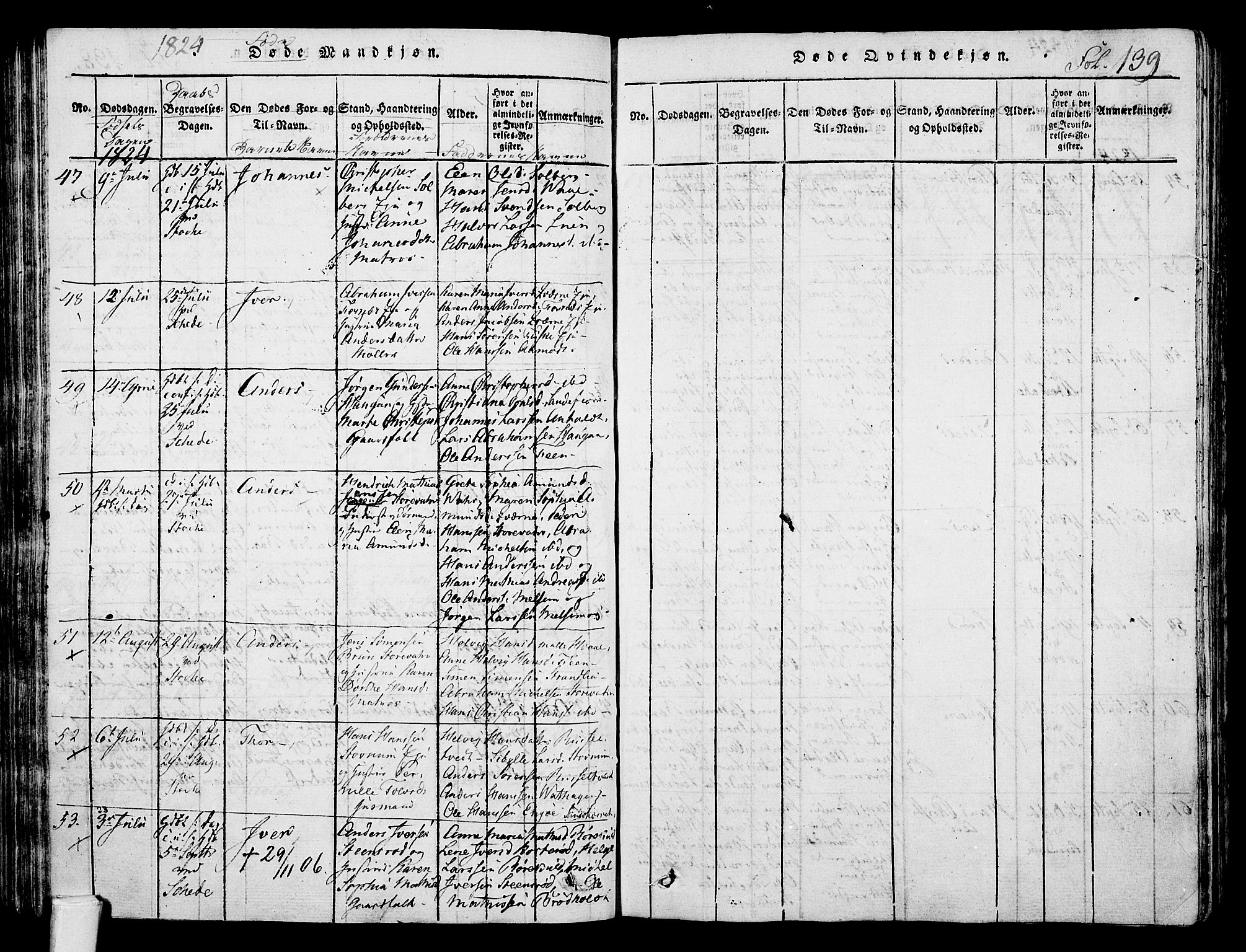 Stokke kirkebøker, AV/SAKO-A-320/F/Fa/L0005: Parish register (official) no. I 5, 1815-1826, p. 139