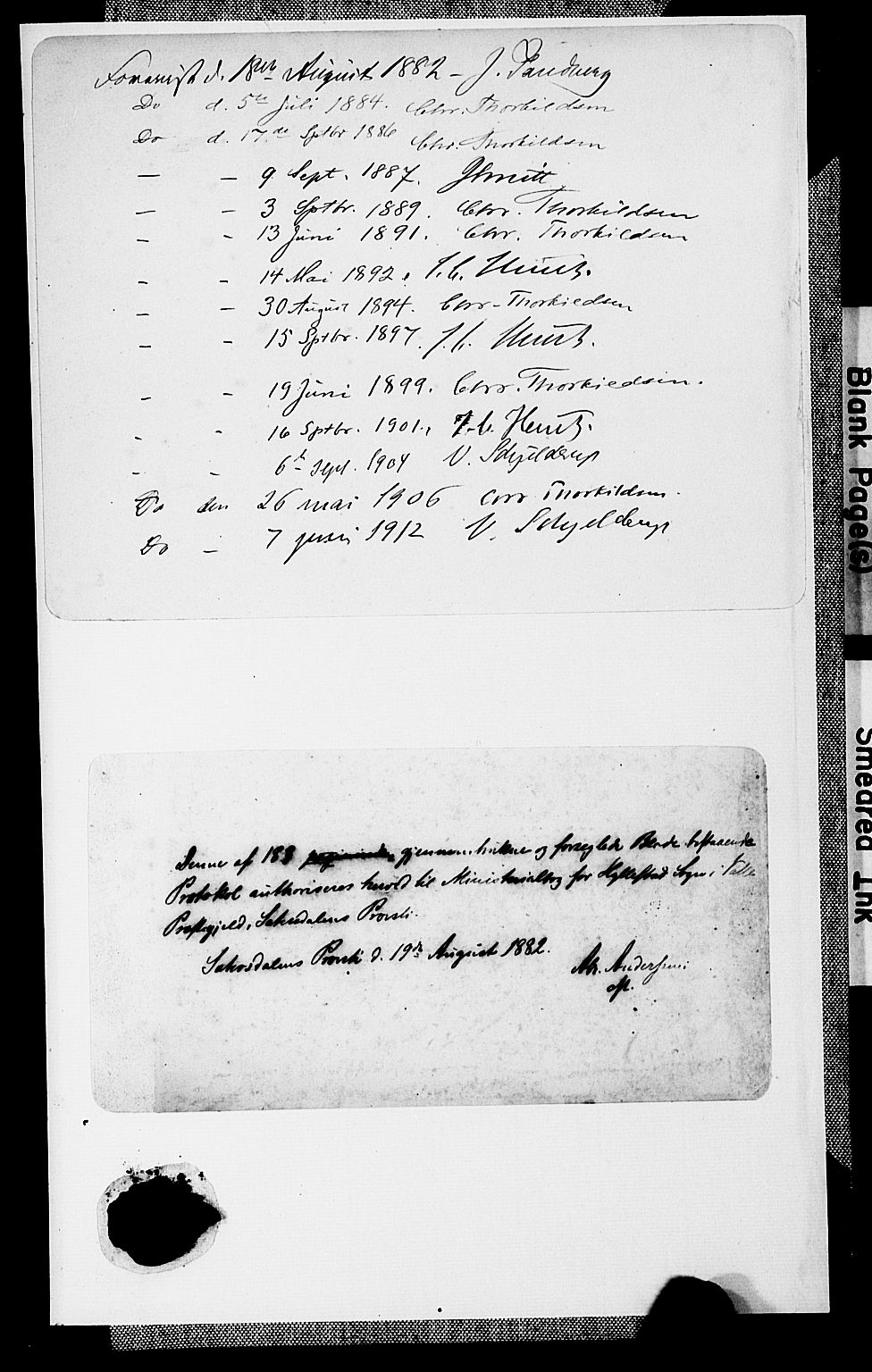 Valle sokneprestkontor, SAK/1111-0044/F/Fa/Fab/L0001: Parish register (official) no. A 1, 1882-1910