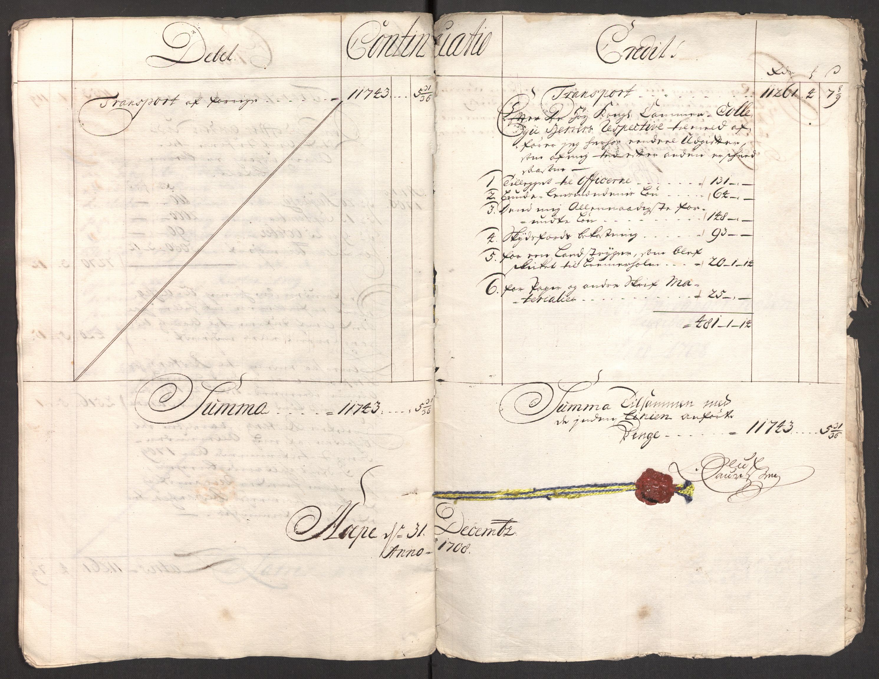 Rentekammeret inntil 1814, Reviderte regnskaper, Fogderegnskap, AV/RA-EA-4092/R48/L2985: Fogderegnskap Sunnhordland og Hardanger, 1708, p. 19