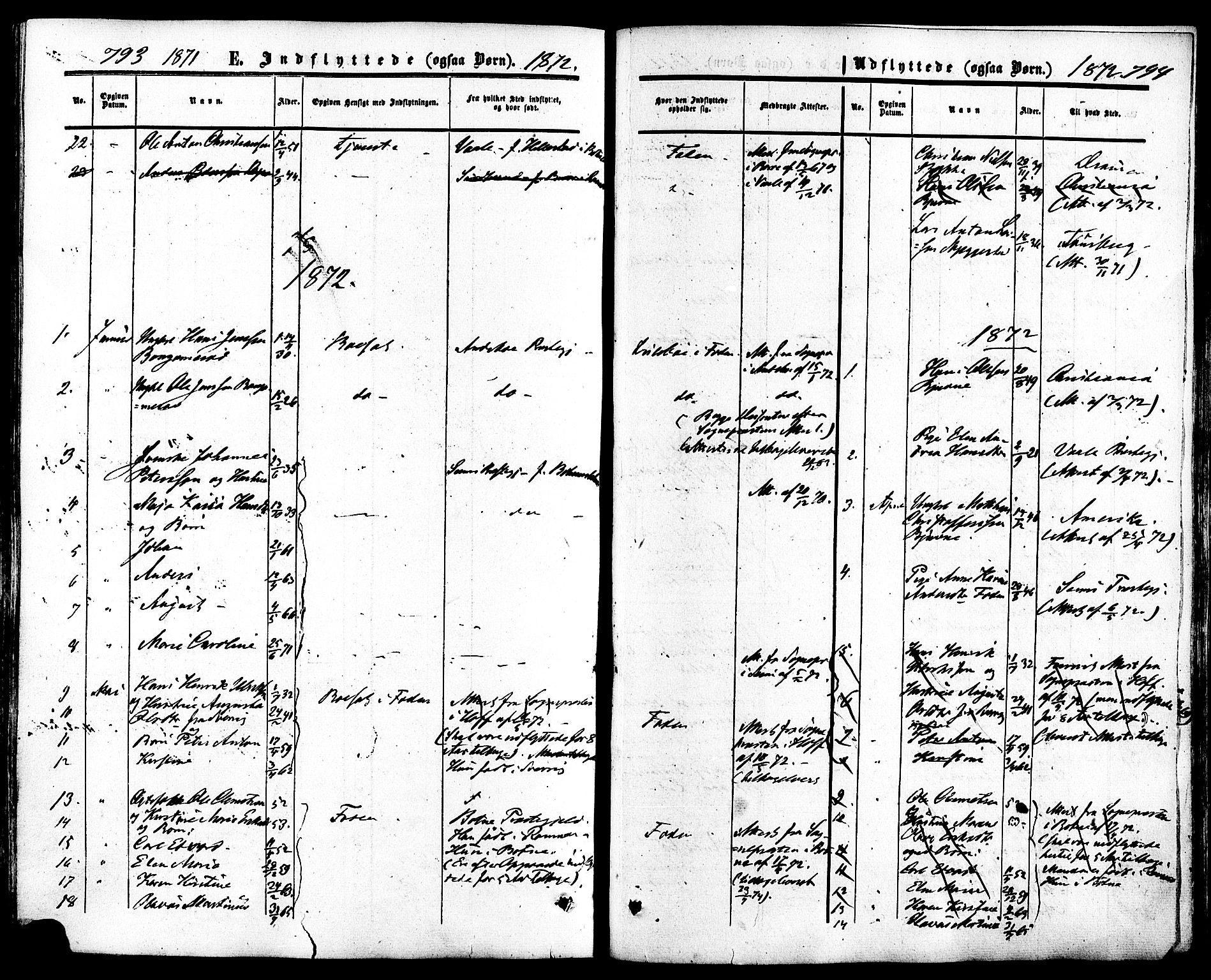 Ramnes kirkebøker, AV/SAKO-A-314/F/Fa/L0006: Parish register (official) no. I 6, 1862-1877, p. 793-794