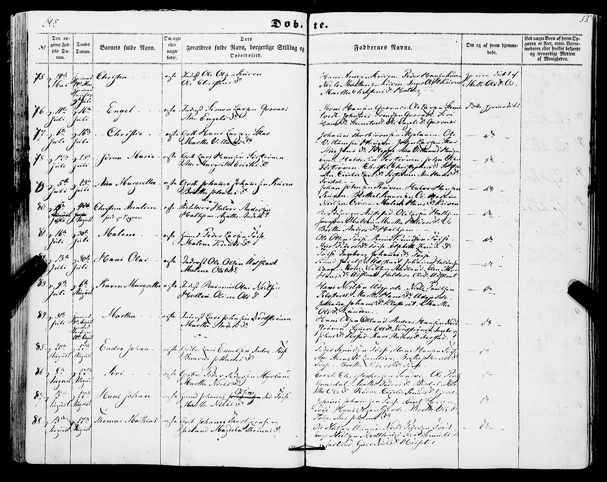 Os sokneprestembete, AV/SAB-A-99929: Parish register (official) no. A 17, 1860-1873, p. 55