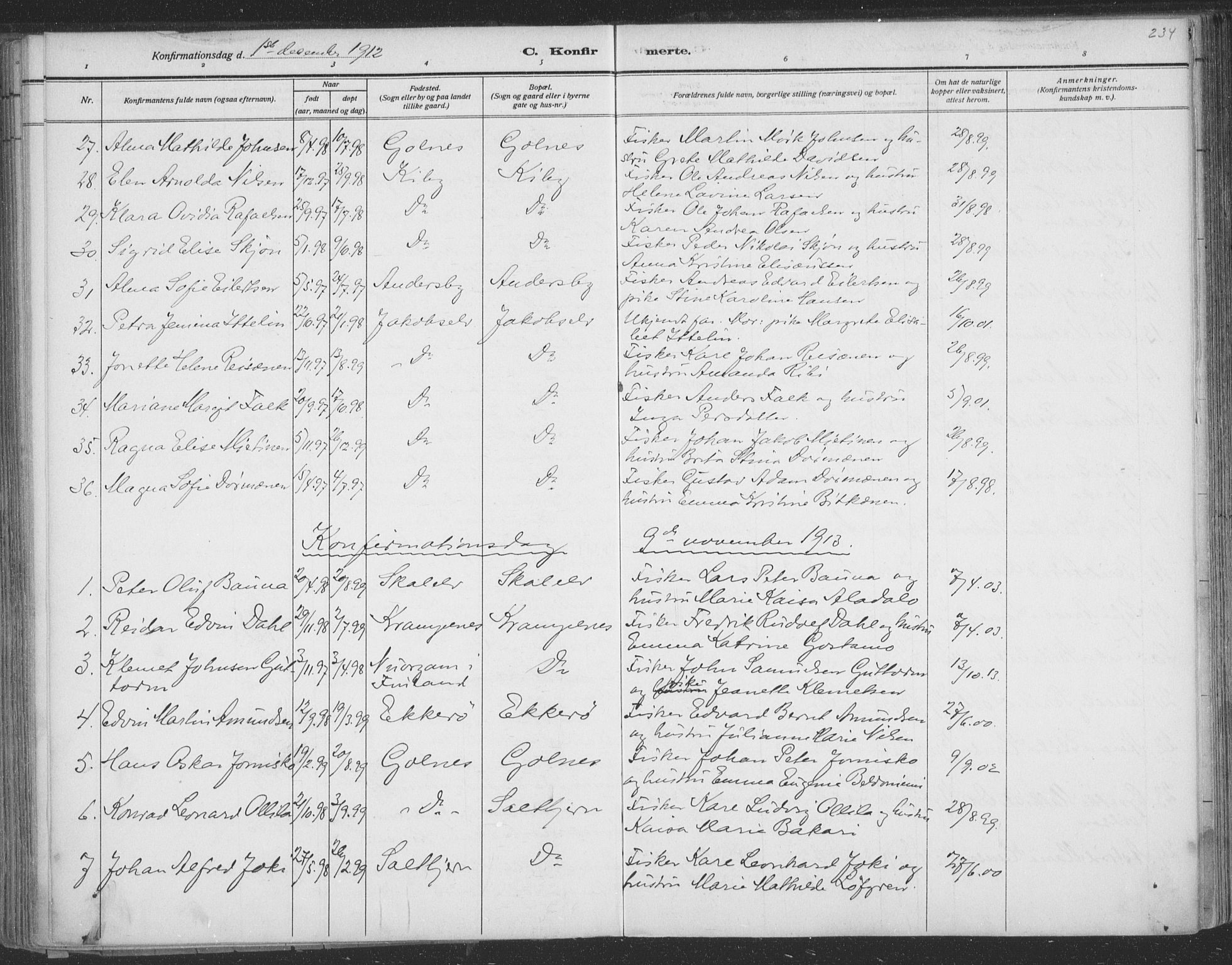 Vadsø sokneprestkontor, SATØ/S-1325/H/Ha/L0009kirke: Parish register (official) no. 9, 1881-1917, p. 234
