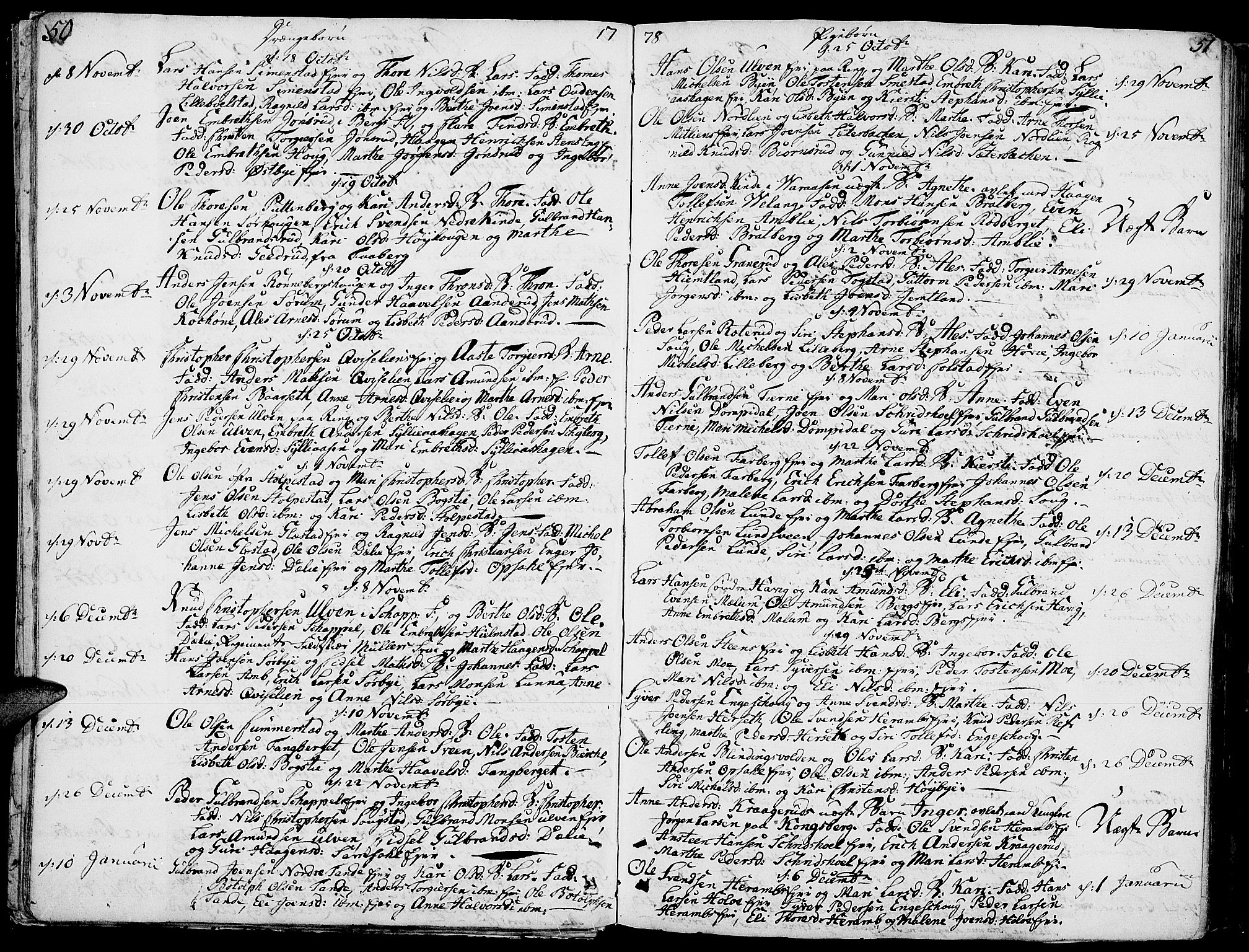 Ringsaker prestekontor, AV/SAH-PREST-014/K/Ka/L0003: Parish register (official) no. 3, 1775-1798, p. 50-51