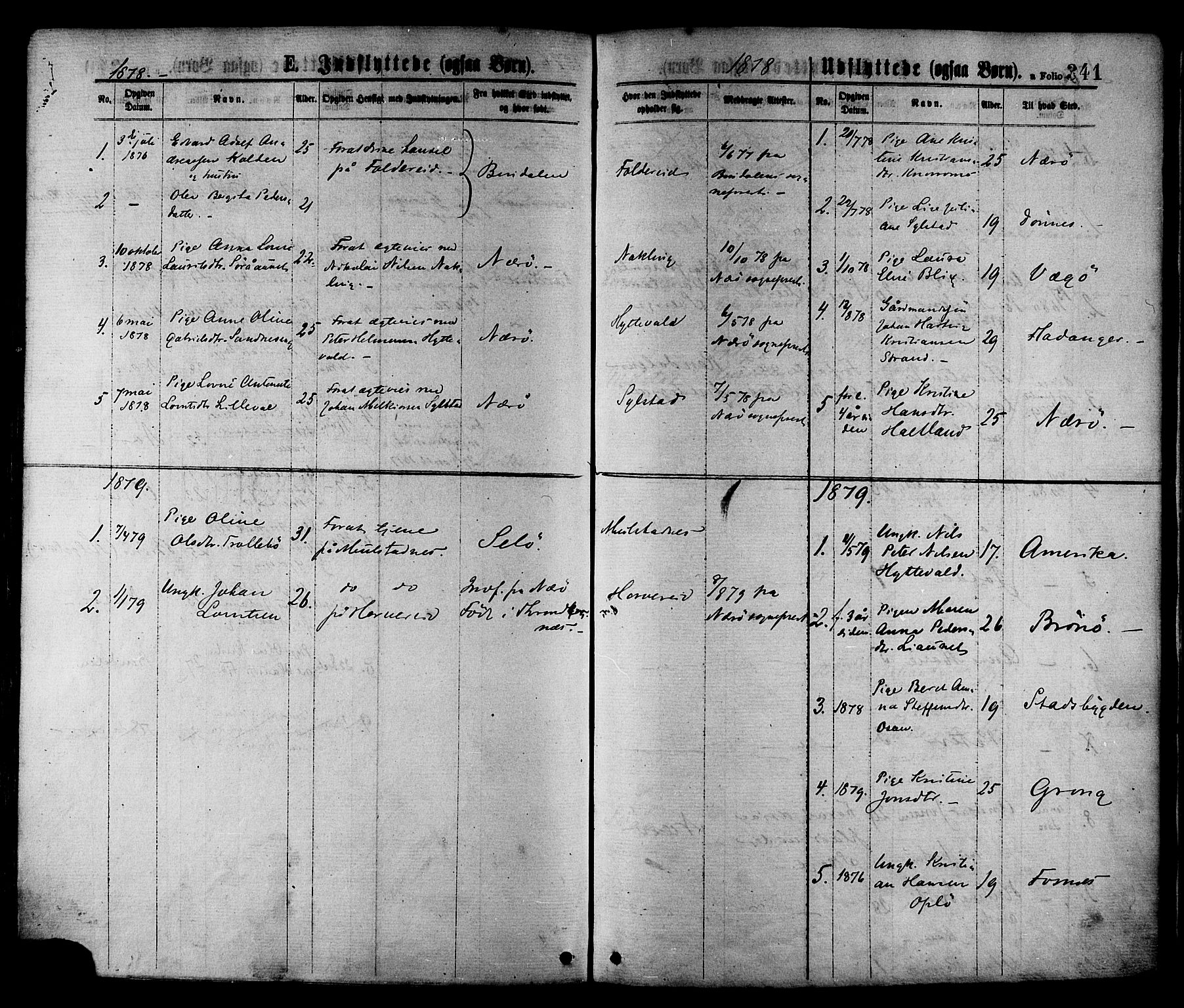 Ministerialprotokoller, klokkerbøker og fødselsregistre - Nord-Trøndelag, SAT/A-1458/780/L0642: Parish register (official) no. 780A07 /1, 1874-1885, p. 341