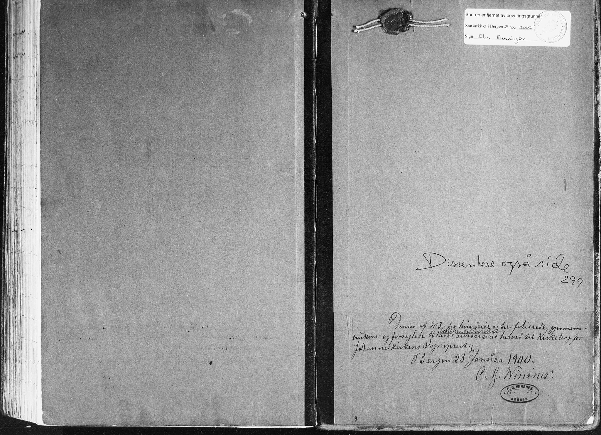 Johanneskirken sokneprestembete, AV/SAB-A-76001/H/Haa/L0002: Parish register (official) no. A 2, 1900-1912