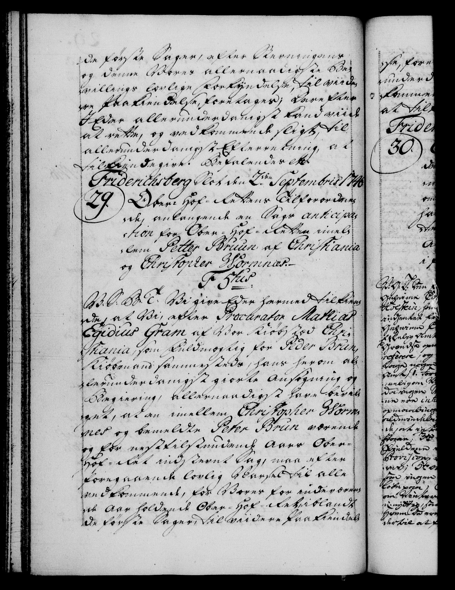 Danske Kanselli 1572-1799, AV/RA-EA-3023/F/Fc/Fca/Fcab/L0031: Norske tegnelser, 1746-1748, p. 29b