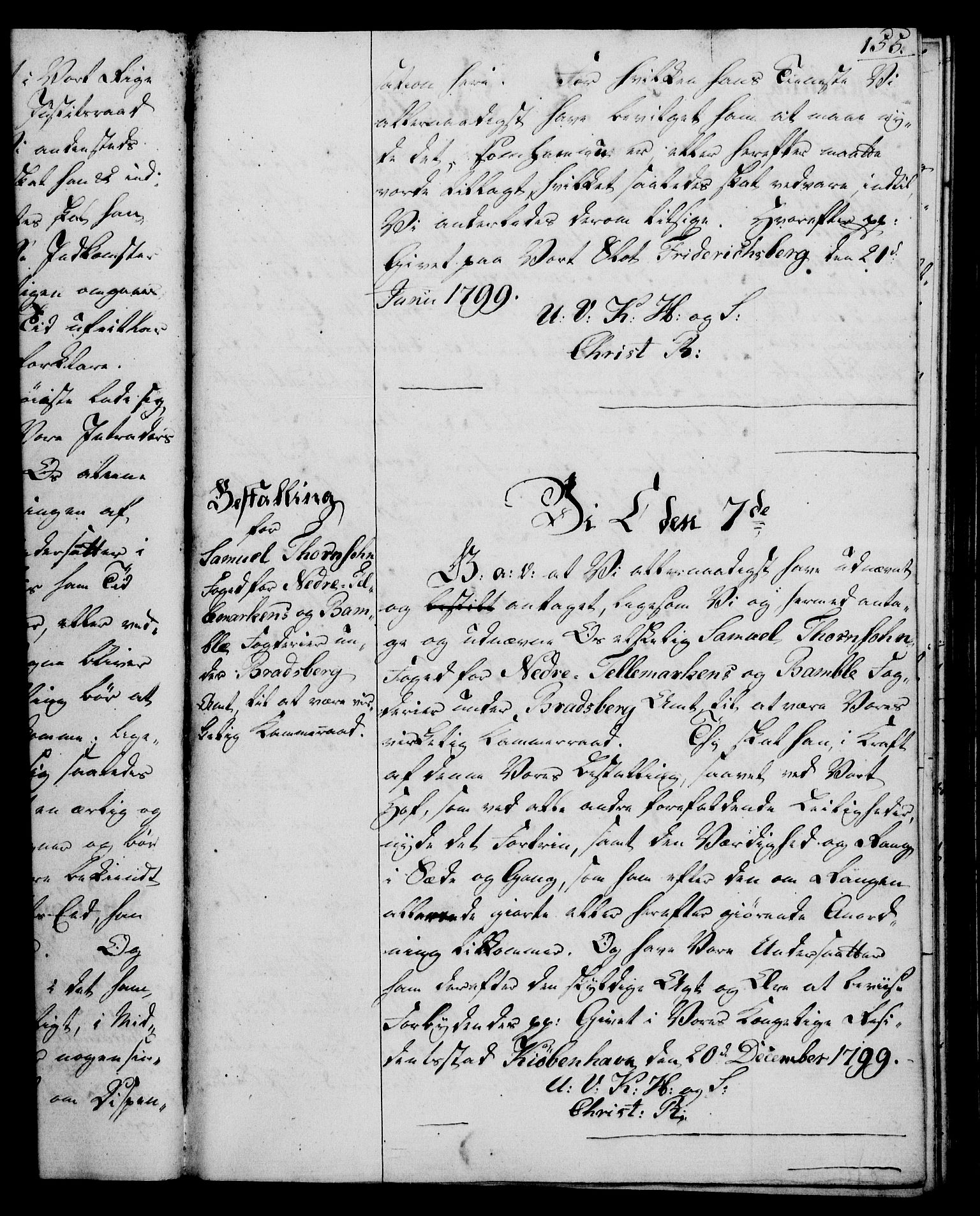 Rentekammeret, Kammerkanselliet, RA/EA-3111/G/Gg/Gge/L0006: Norsk bestallingsprotokoll med register (merket RK 53.30), 1773-1814, p. 155