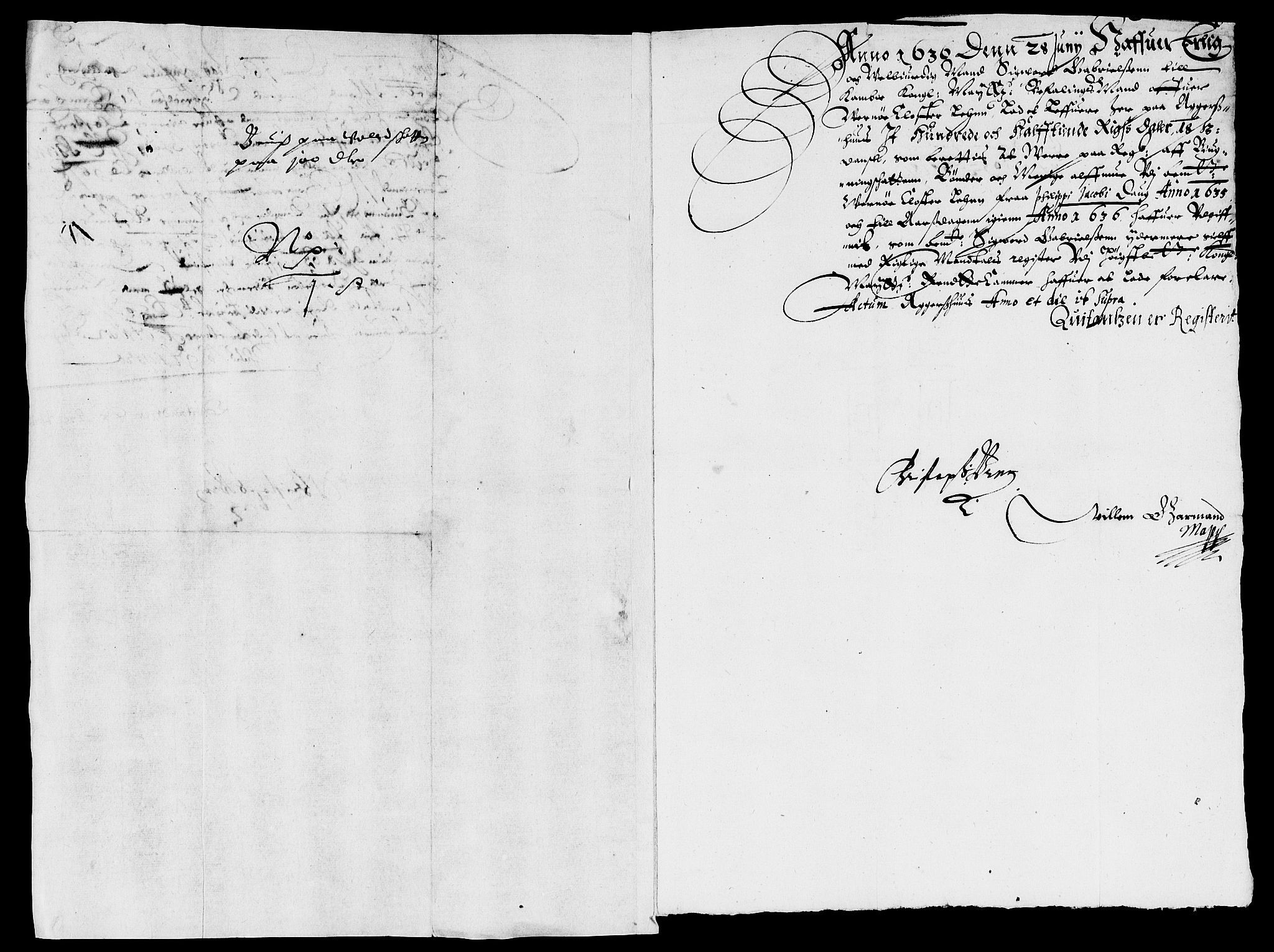 Rentekammeret inntil 1814, Reviderte regnskaper, Lensregnskaper, AV/RA-EA-5023/R/Rb/Rbg/L0004: Verne kloster len, 1635-1639