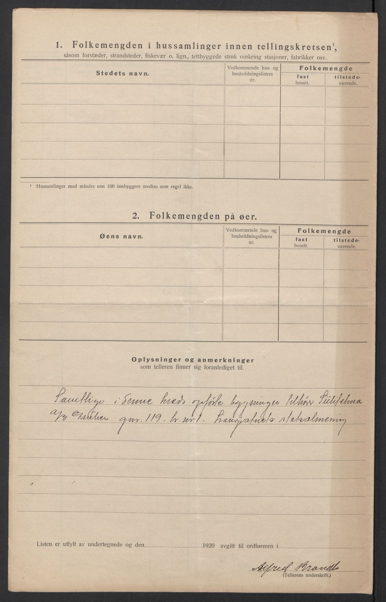 SAT, 1920 census for Fauske, 1920, p. 26