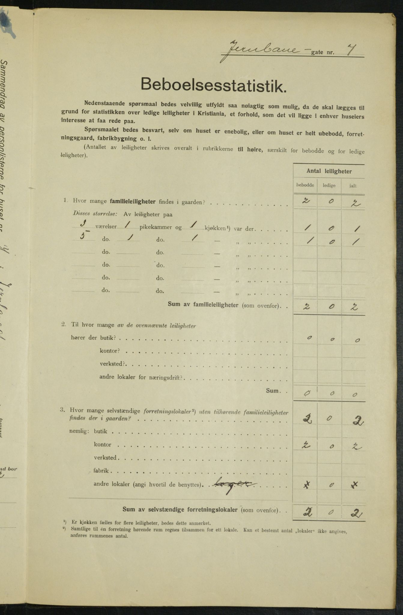 OBA, Municipal Census 1915 for Kristiania, 1915, p. 46349